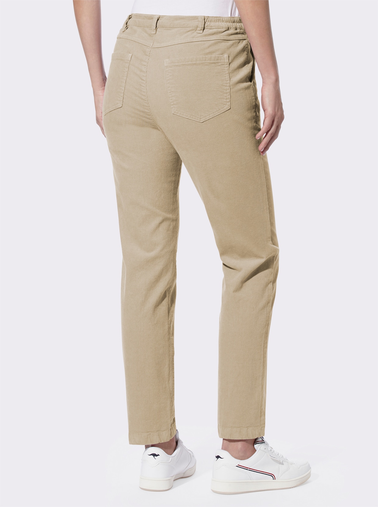 heine Pantalon en velours côtelé - sable