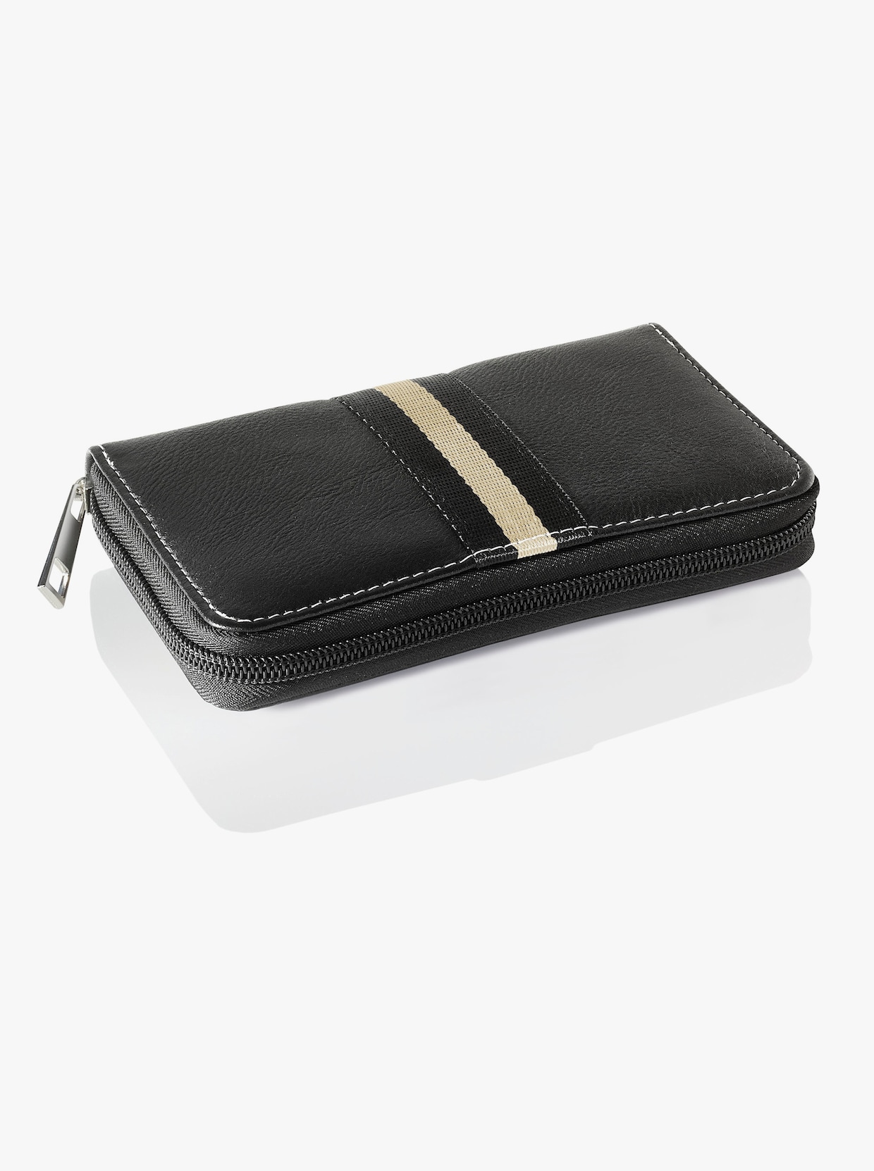 Accessoire-Set, 4-tlg. - schwarz-geblümt