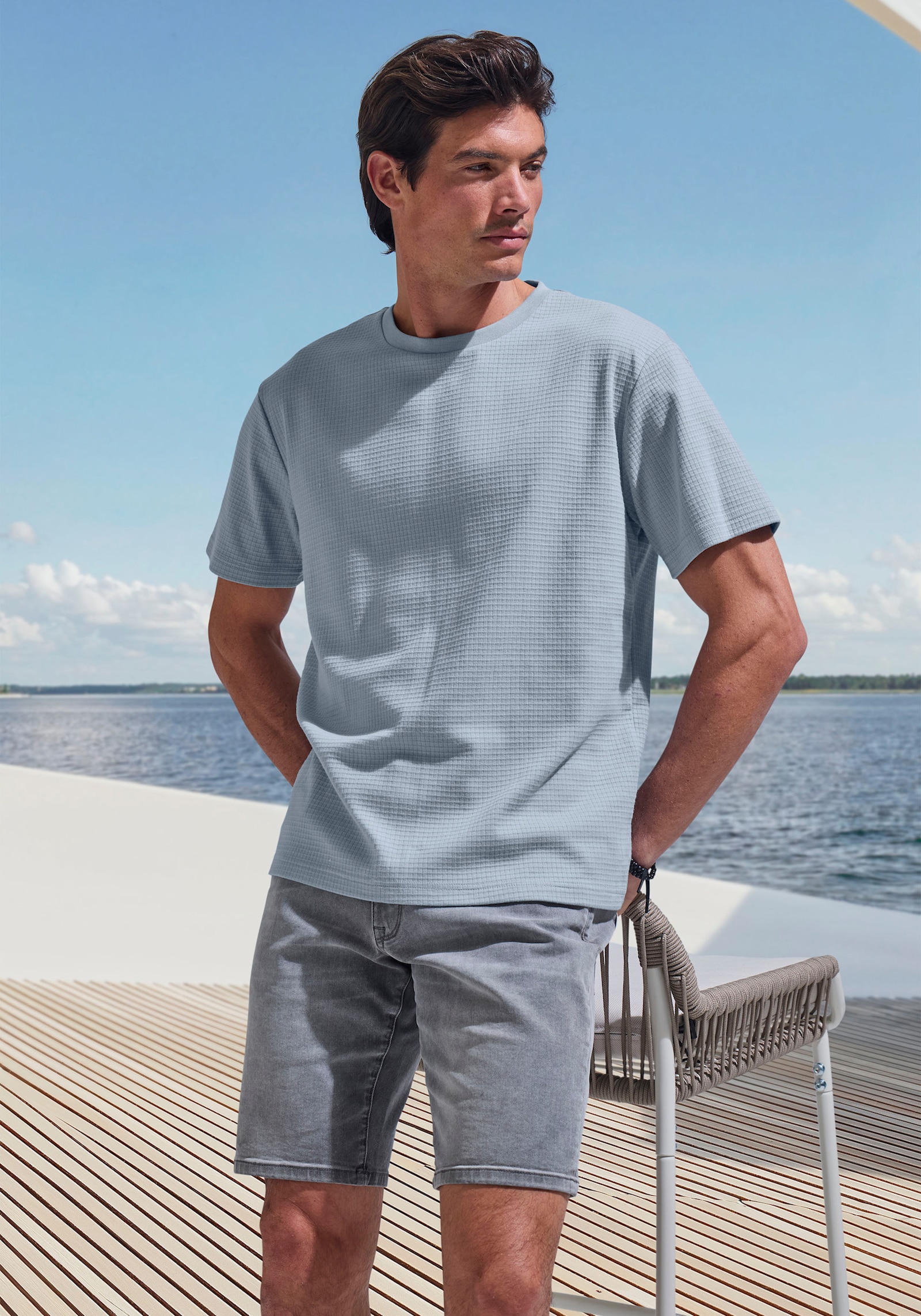 John Devin T-Shirt - hellblau