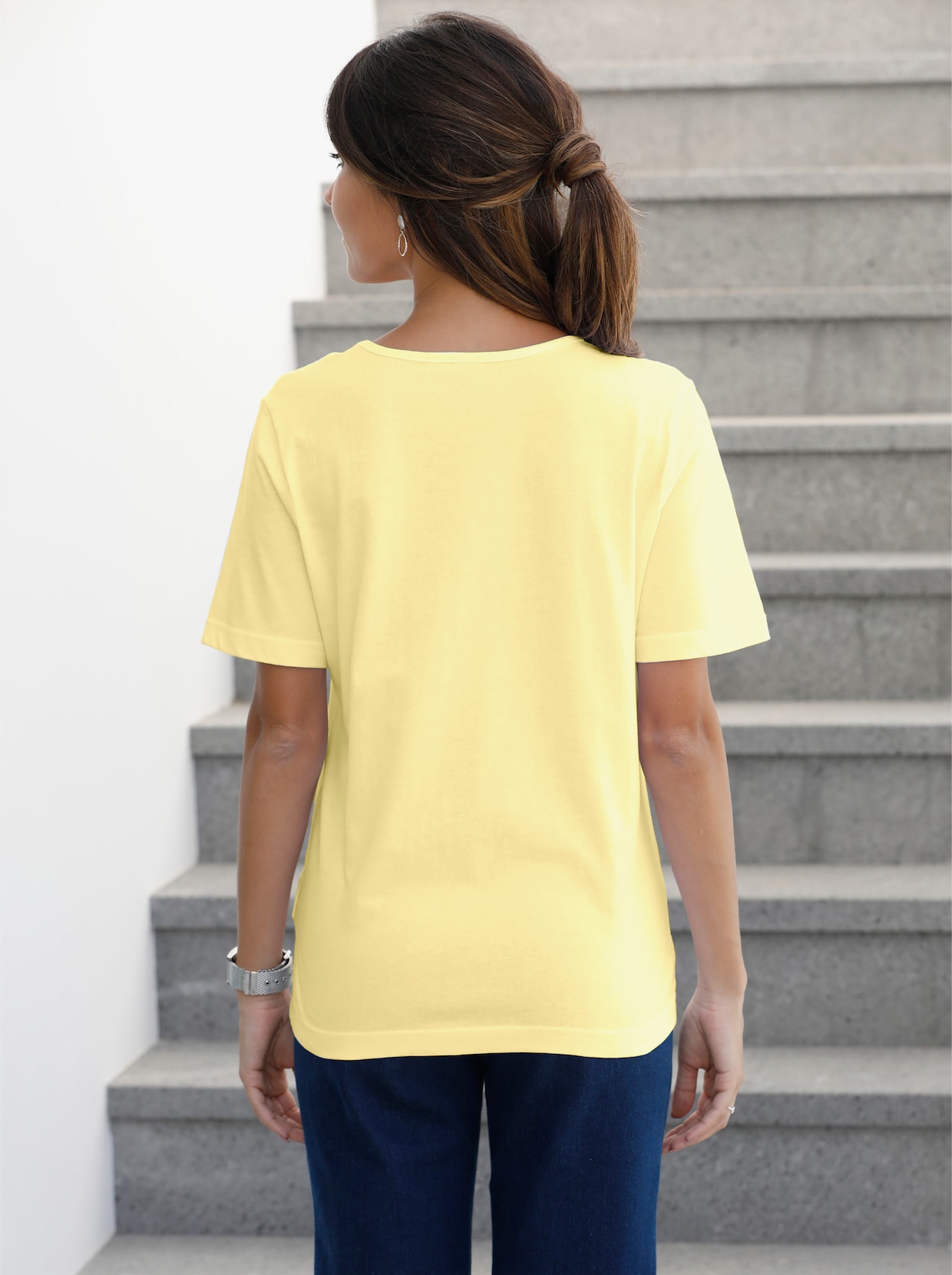 T-shirt à manches courtes - jaune vanille