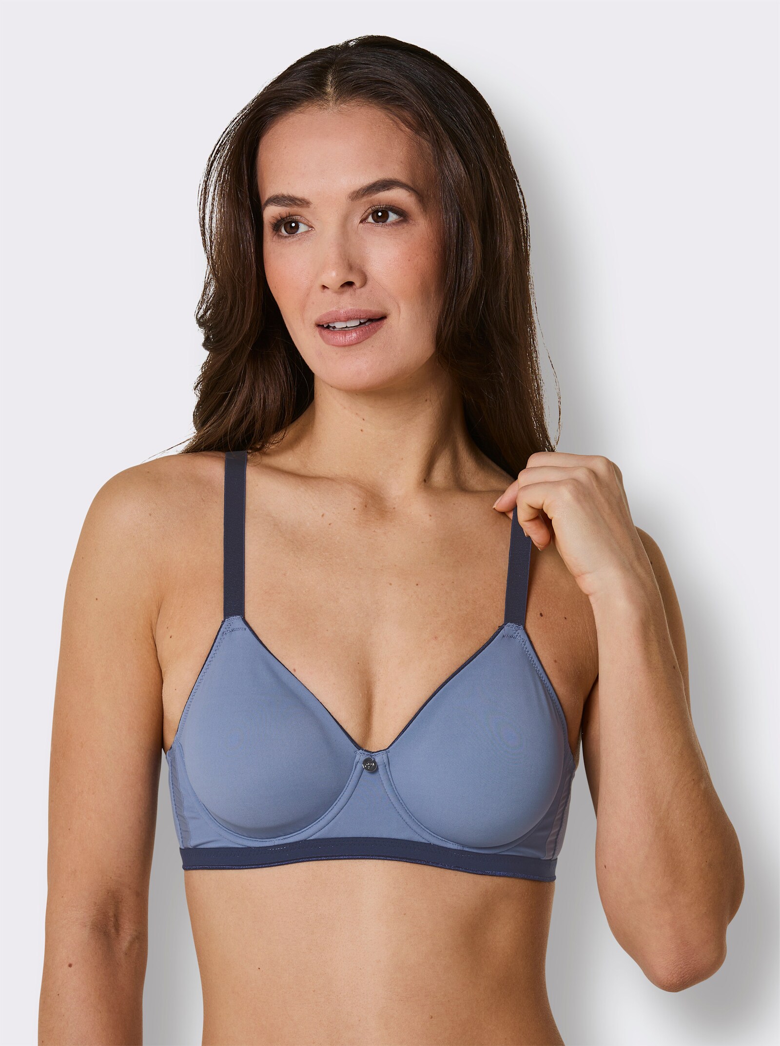 wäschepur Minimizer-BH mit Bügel und nahtlosen Cups - taubenblau