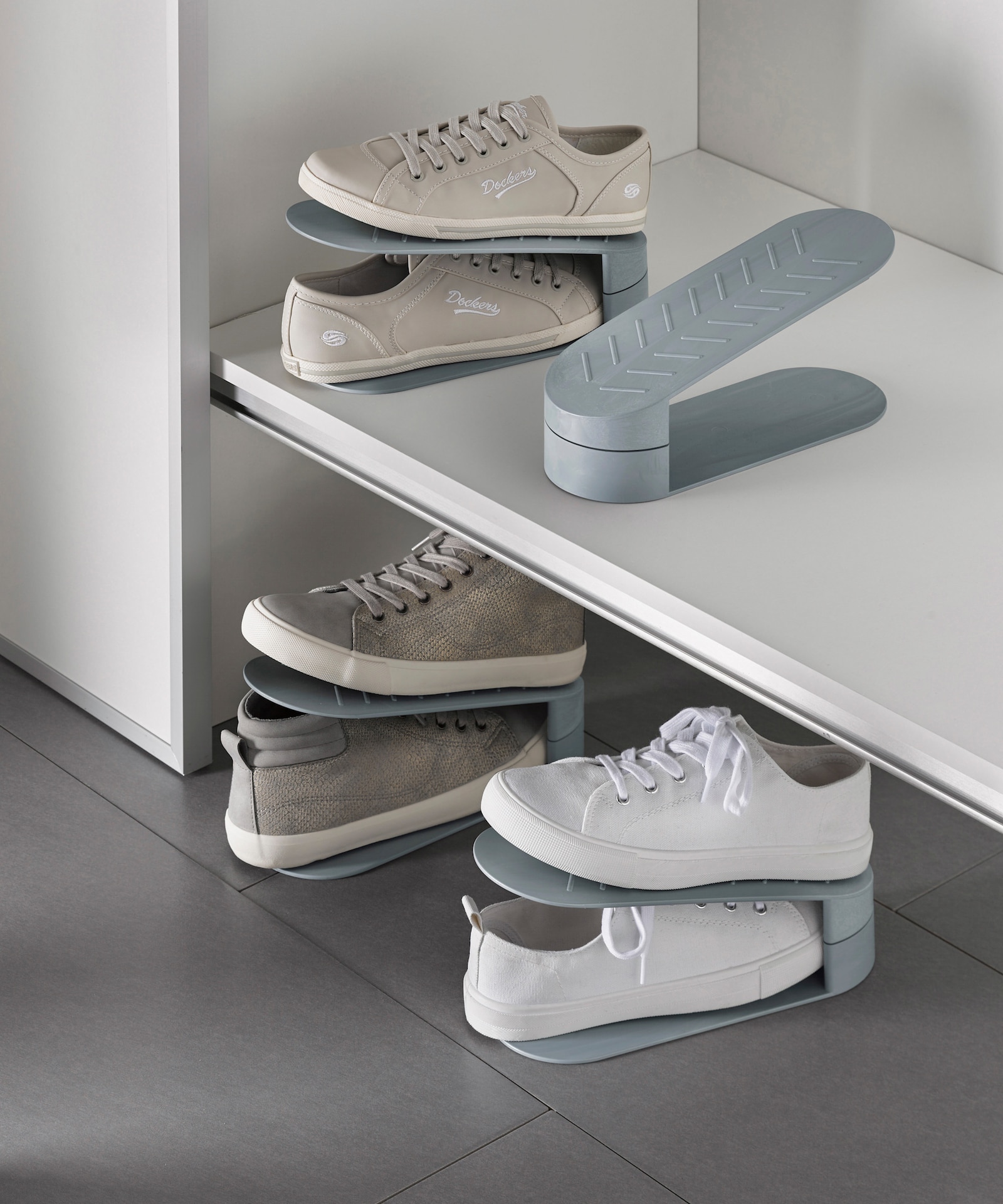 heine home Schuhstapler - silberfarben