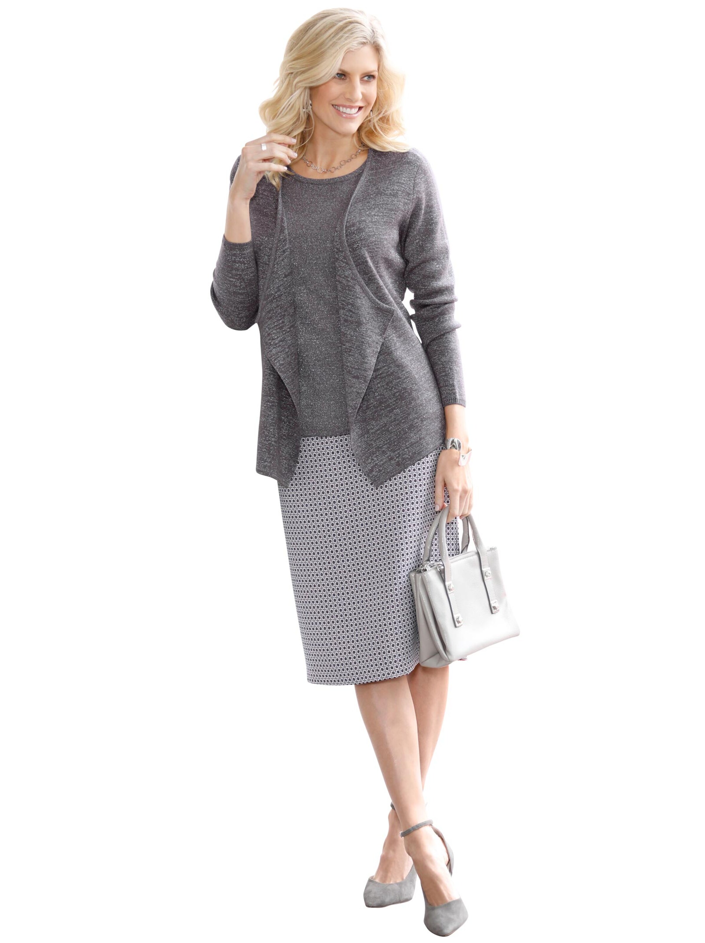 Cardigan - taupe-silberfarben