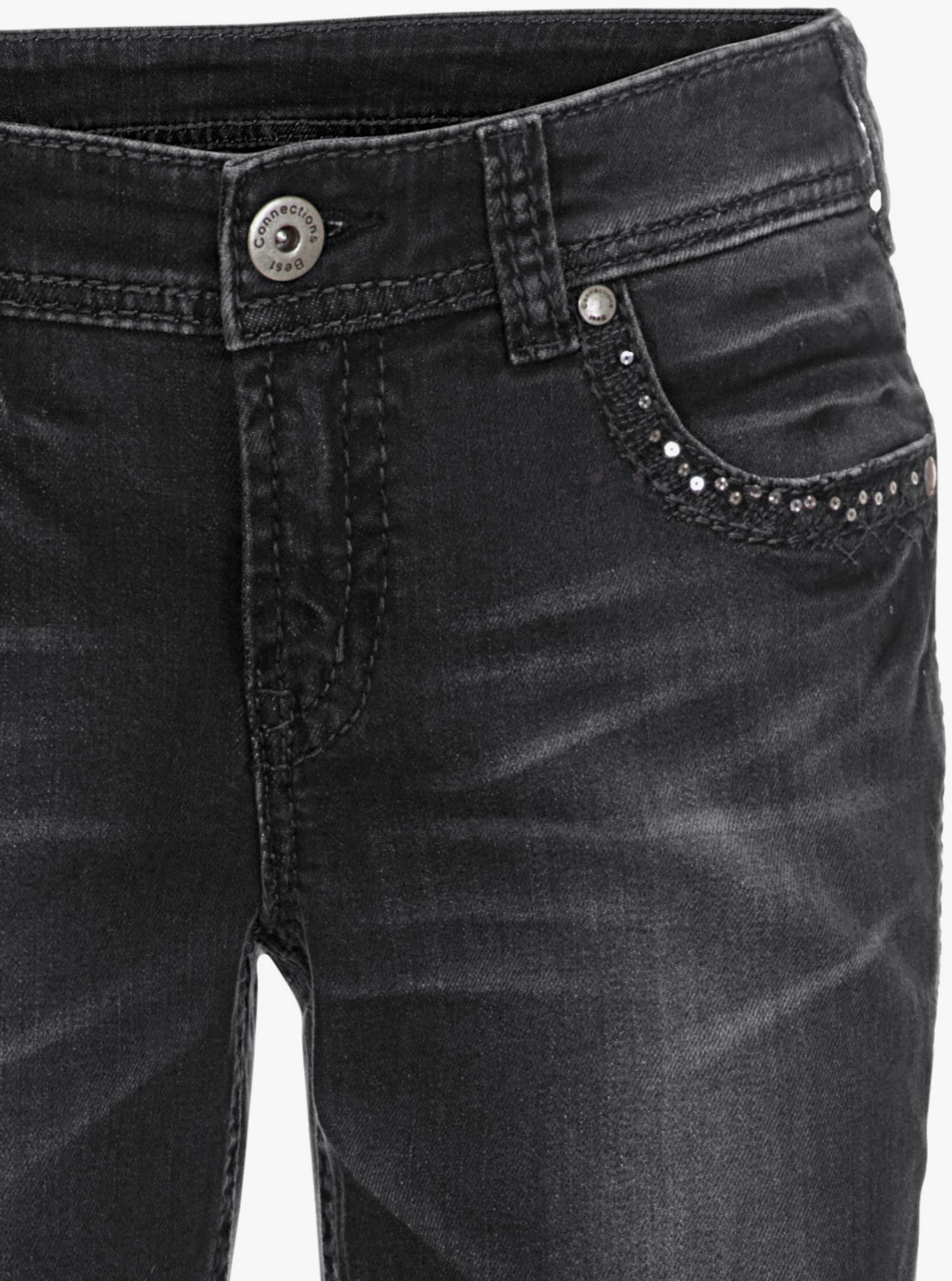 heine Jeans effet ventre plat - pierre noire