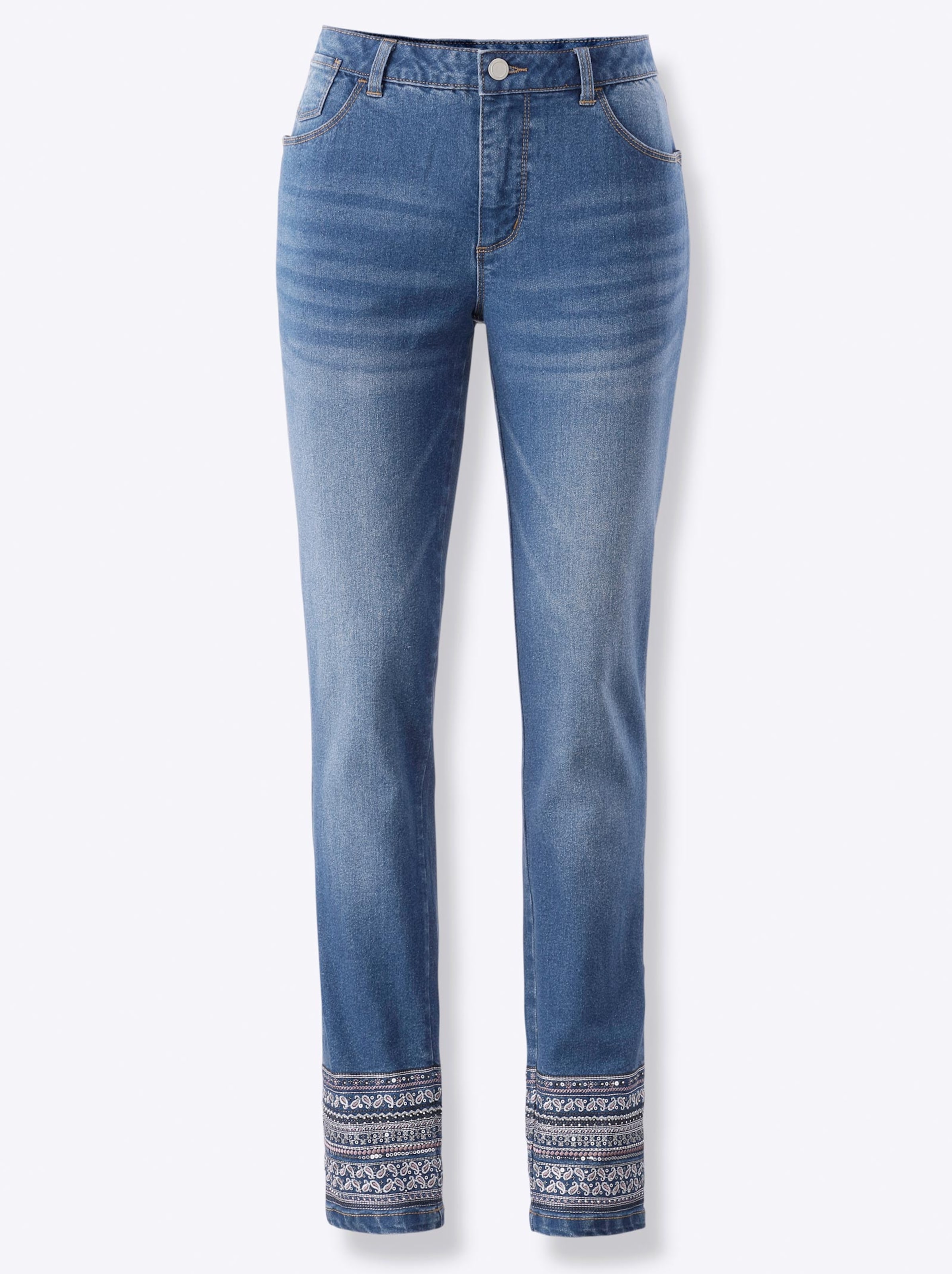 Damenmode Jeans Jeans in blue-stone-washed 