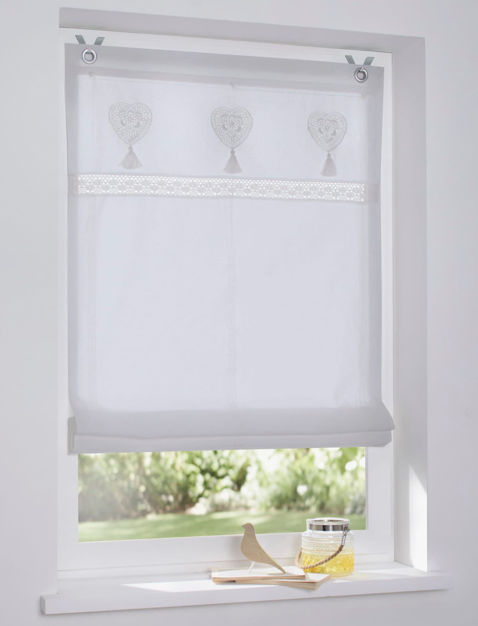 heine home Raffrollo - weiß