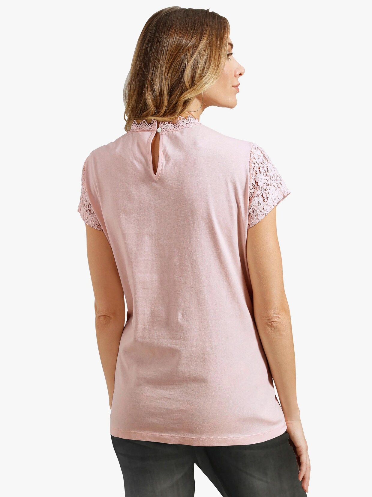 Krajkové tričko - růžová