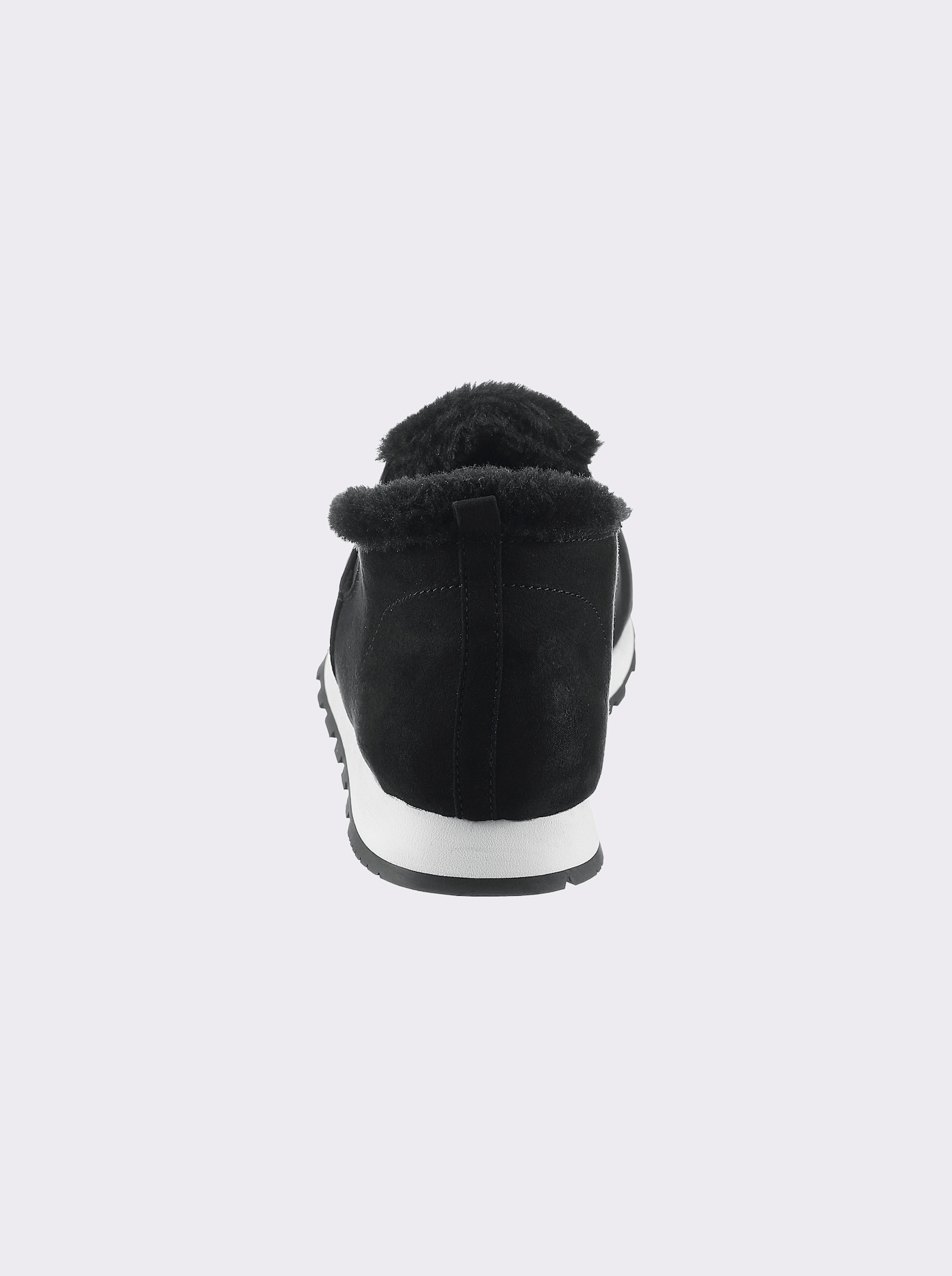 Slipper met warme voering - zwart
