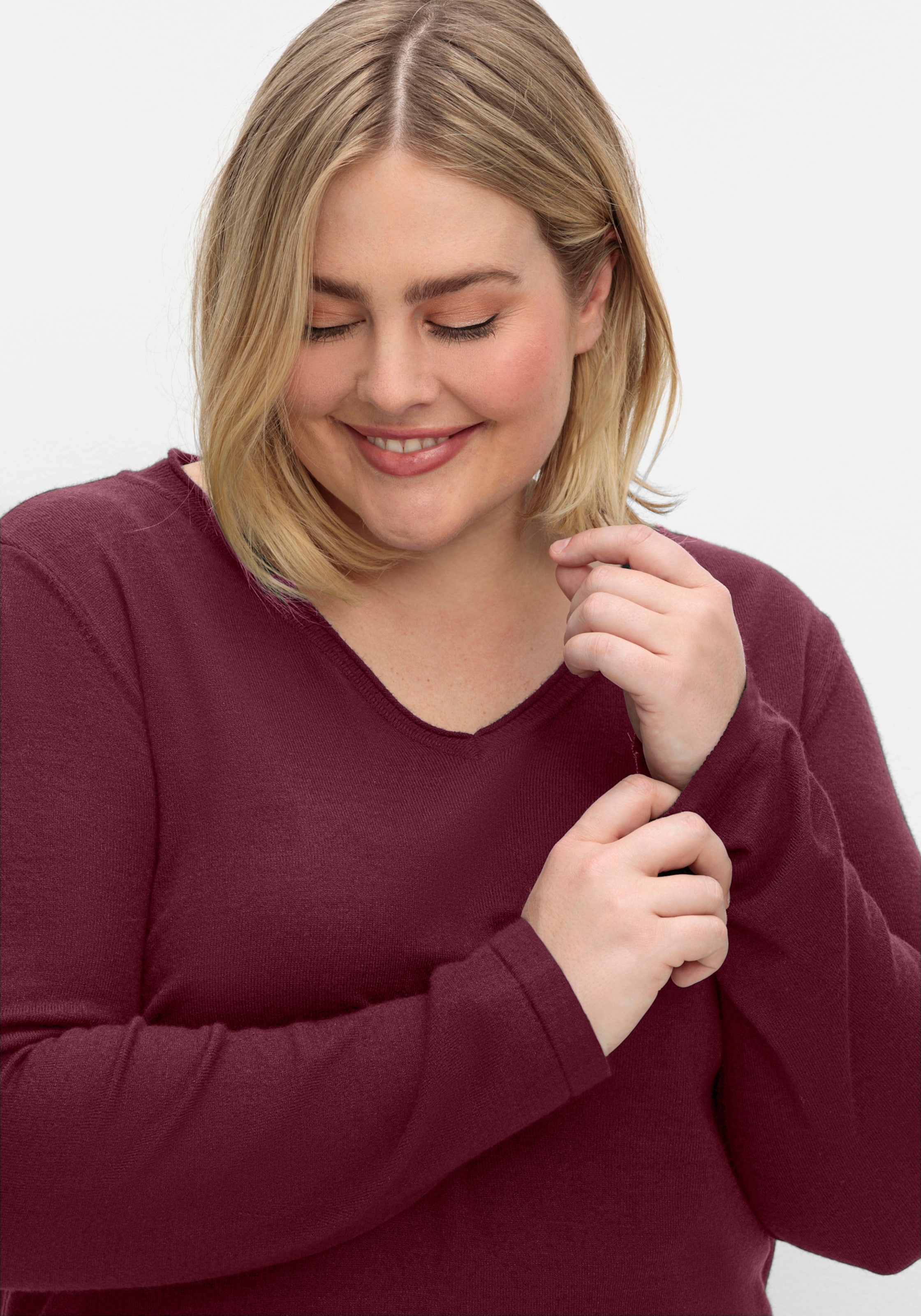 Thumbnail - V-Ausschnitt-Pullover