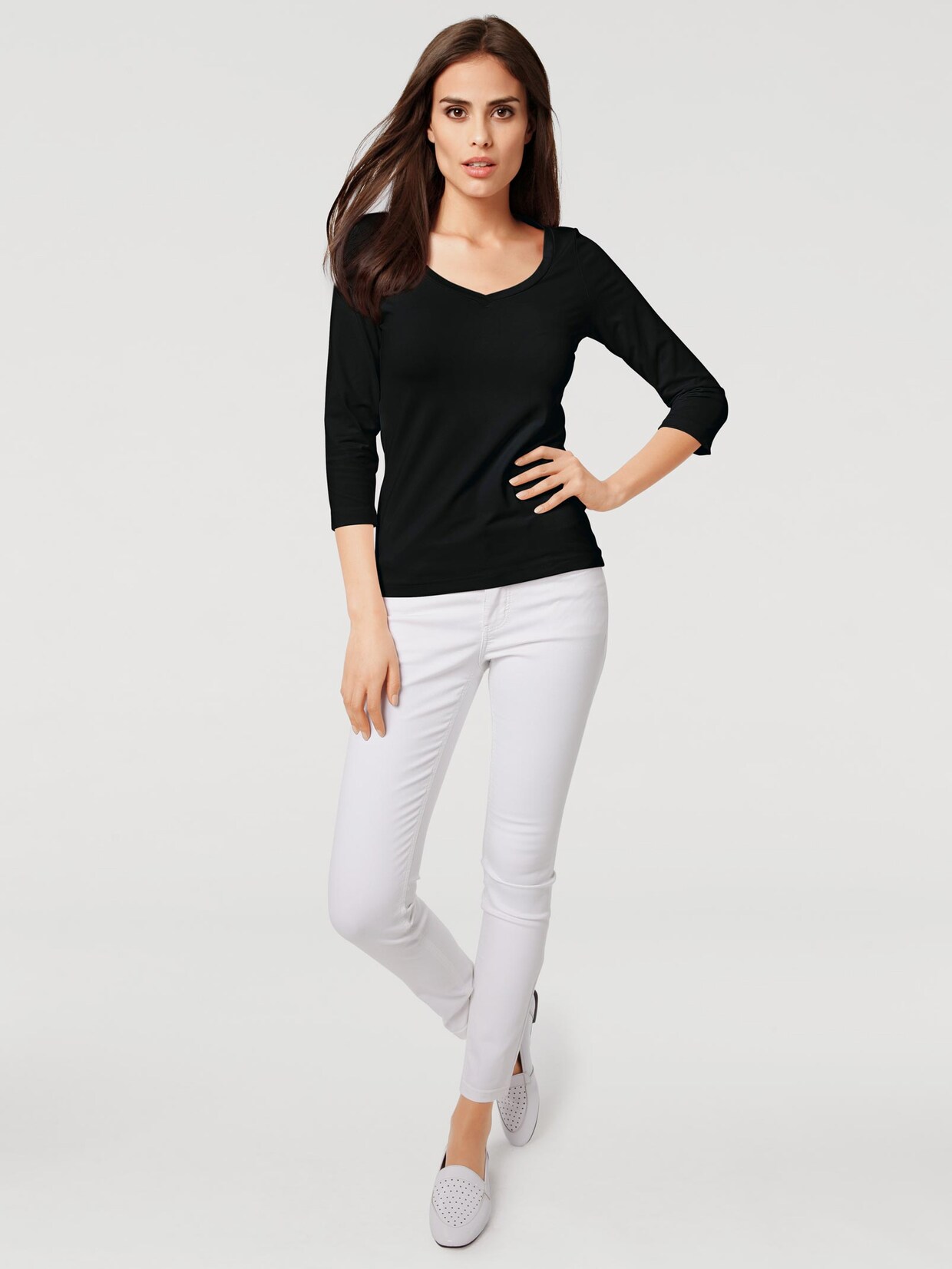 Ashley Brooke Shirt - schwarz