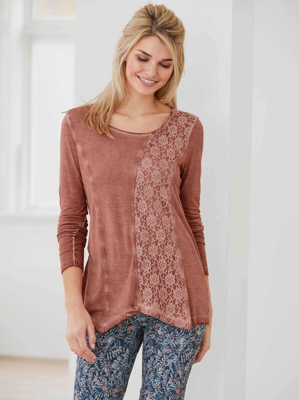 Linea Tesini Shirt - rosenholz