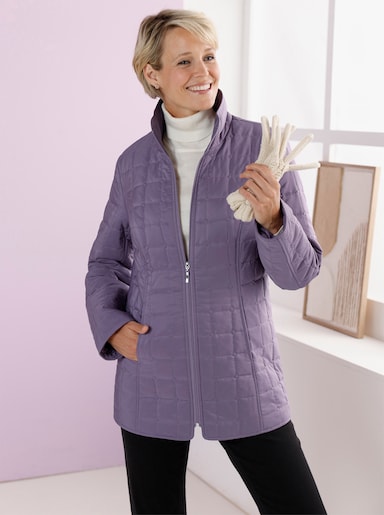 Steppjacke mit quadratischem Steppmuster - feige