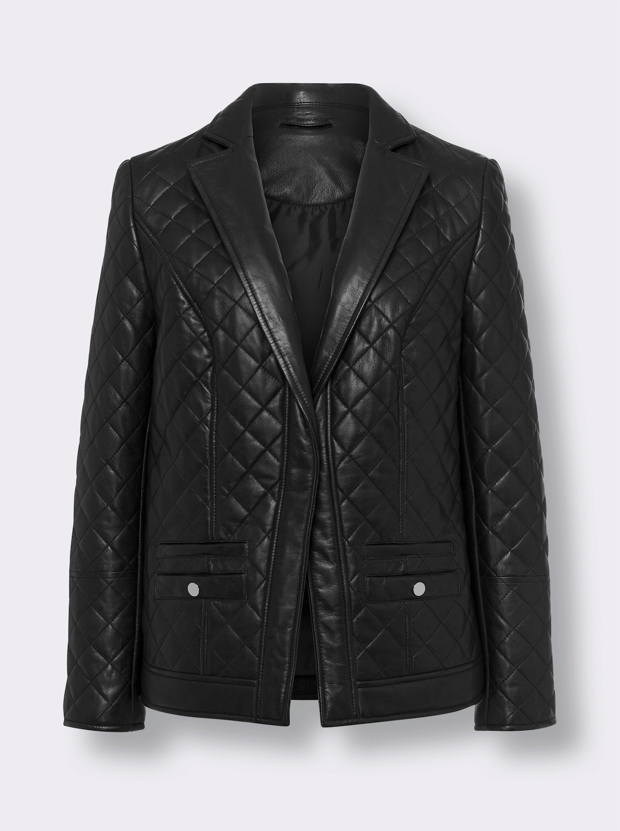 heine Veste en cuir - noir