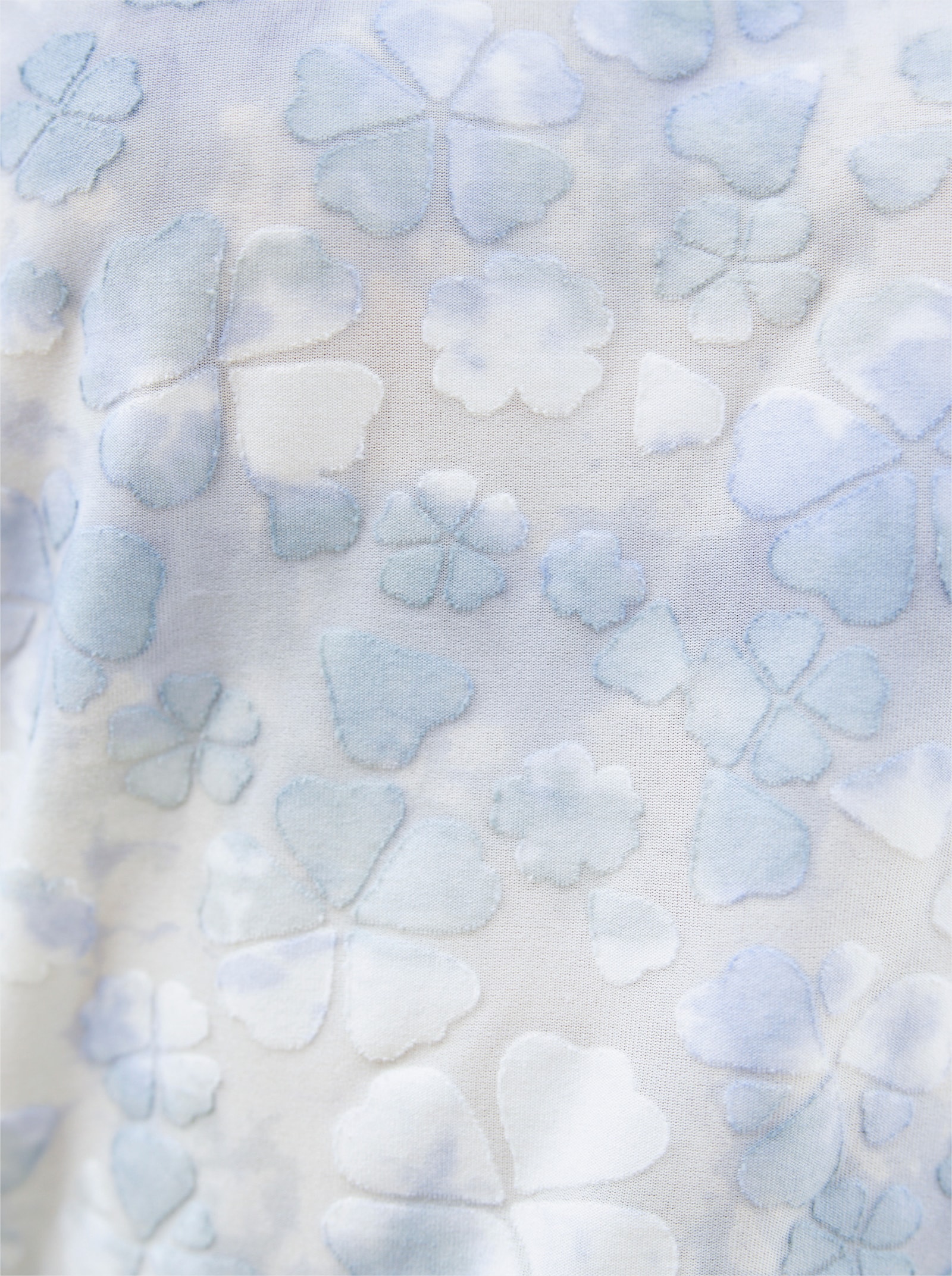 heine 3/4-Arm-Shirt in Oversize-Form - marine-kalkmint-bedruckt