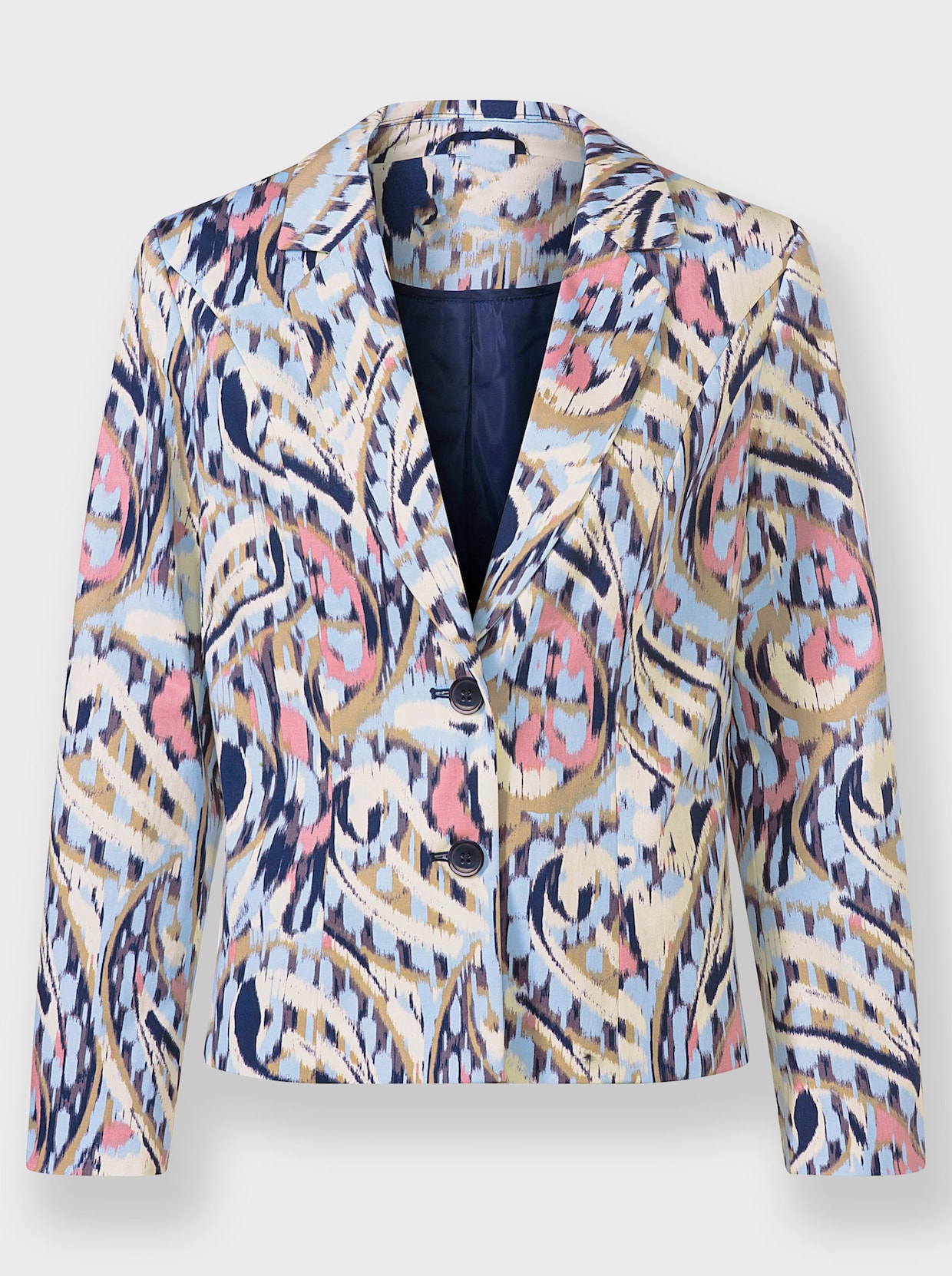 heine Blazer - marine/sesam bedrukt