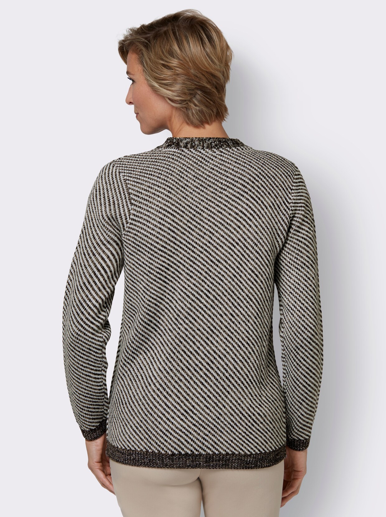 Vest - taupe gemêleerd