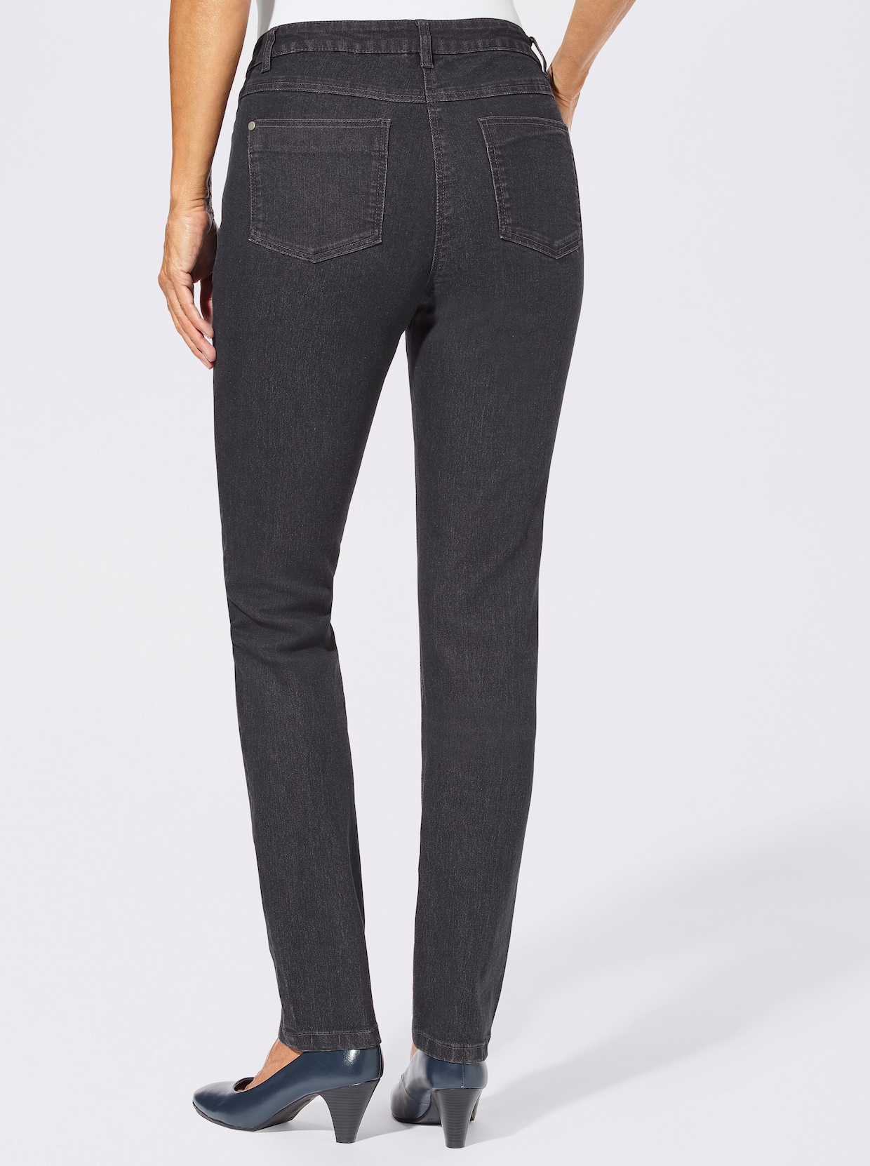 5-pocket jeans - grijs