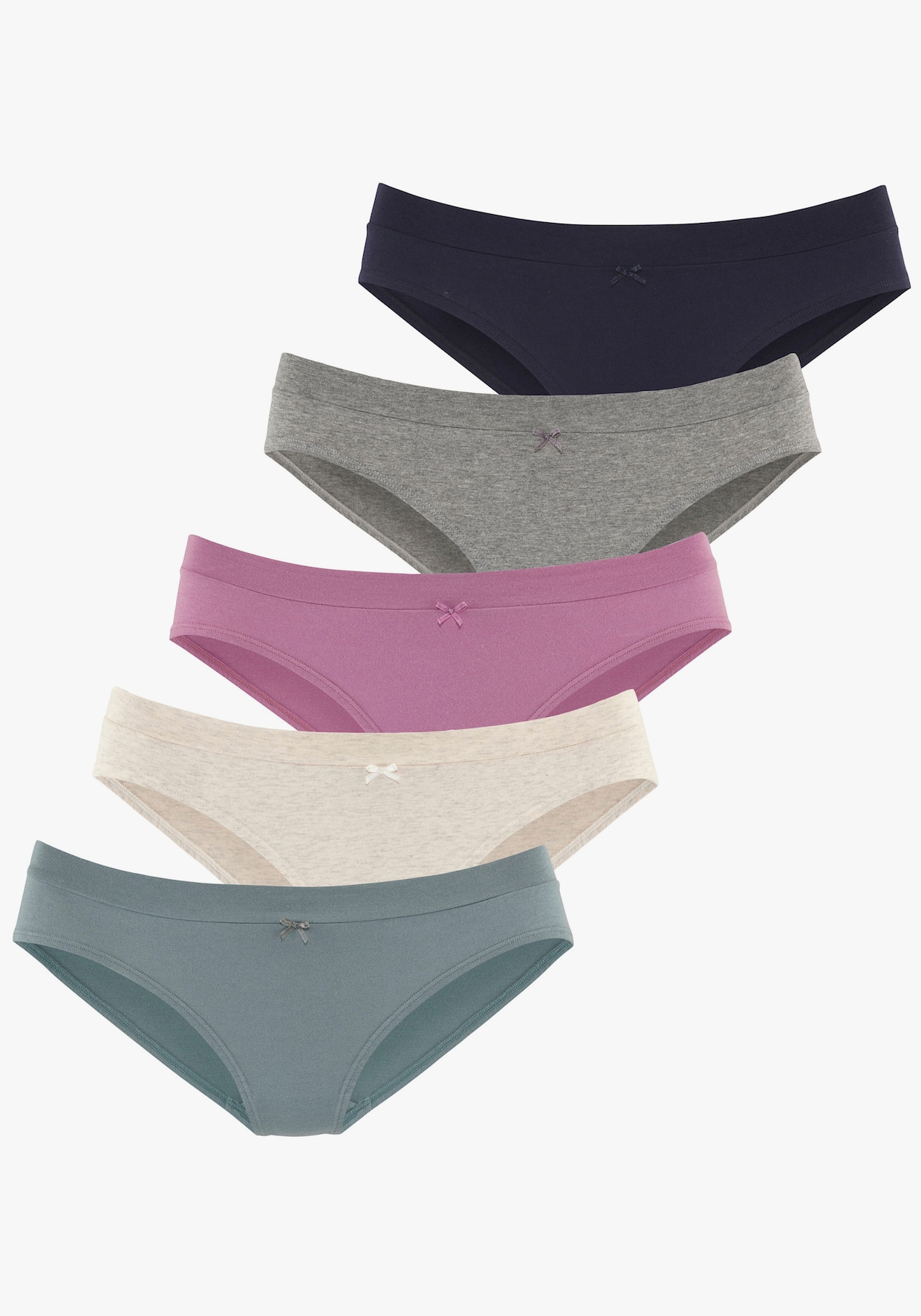 Vivance Jazz-Pants Slips - anthrazit meliert, beige meliert, flieder, eukalyptus, navy