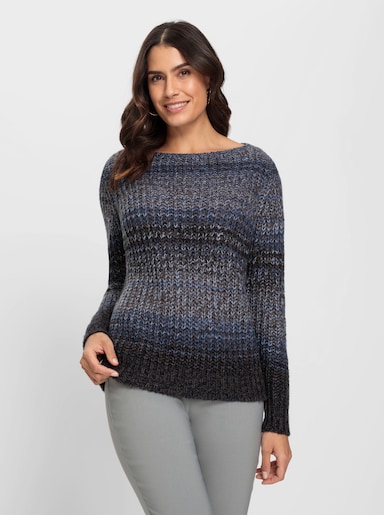 Pullover - dunkelblau-gemustert