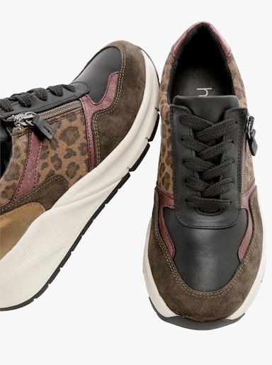 heine Sneaker - khaki-camel-goldfarben