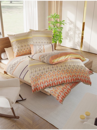 wäschepur Bettwäsche - vanille-terra-bedruckt