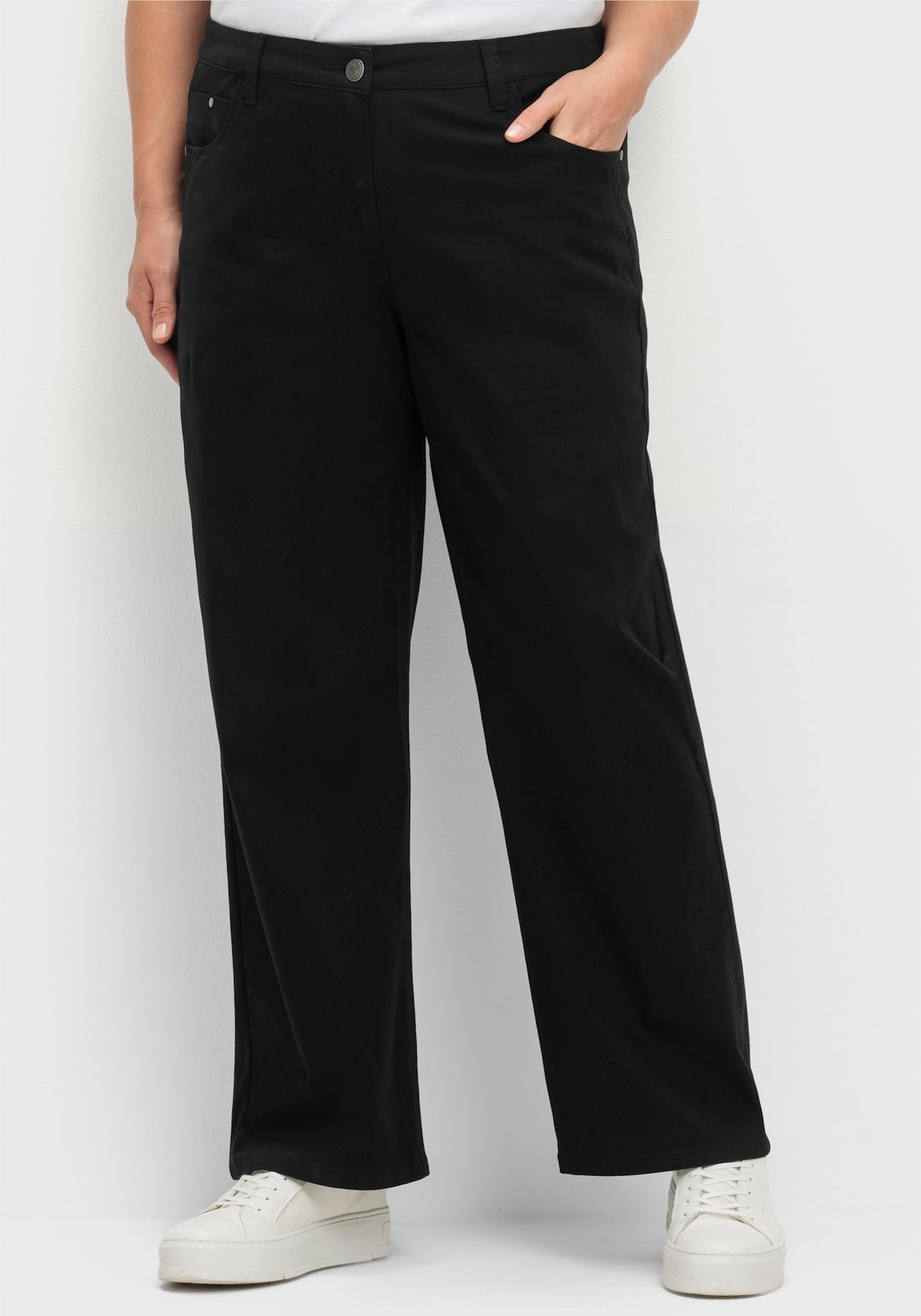 sheego broek - zwart