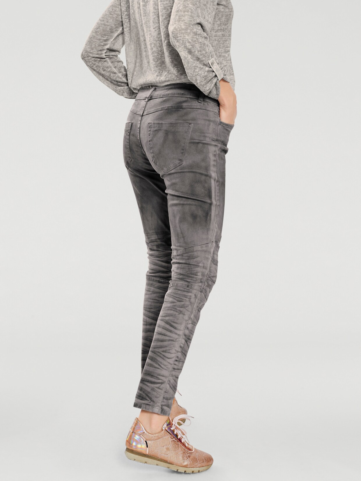 heine Boyfriend Hose - grau
