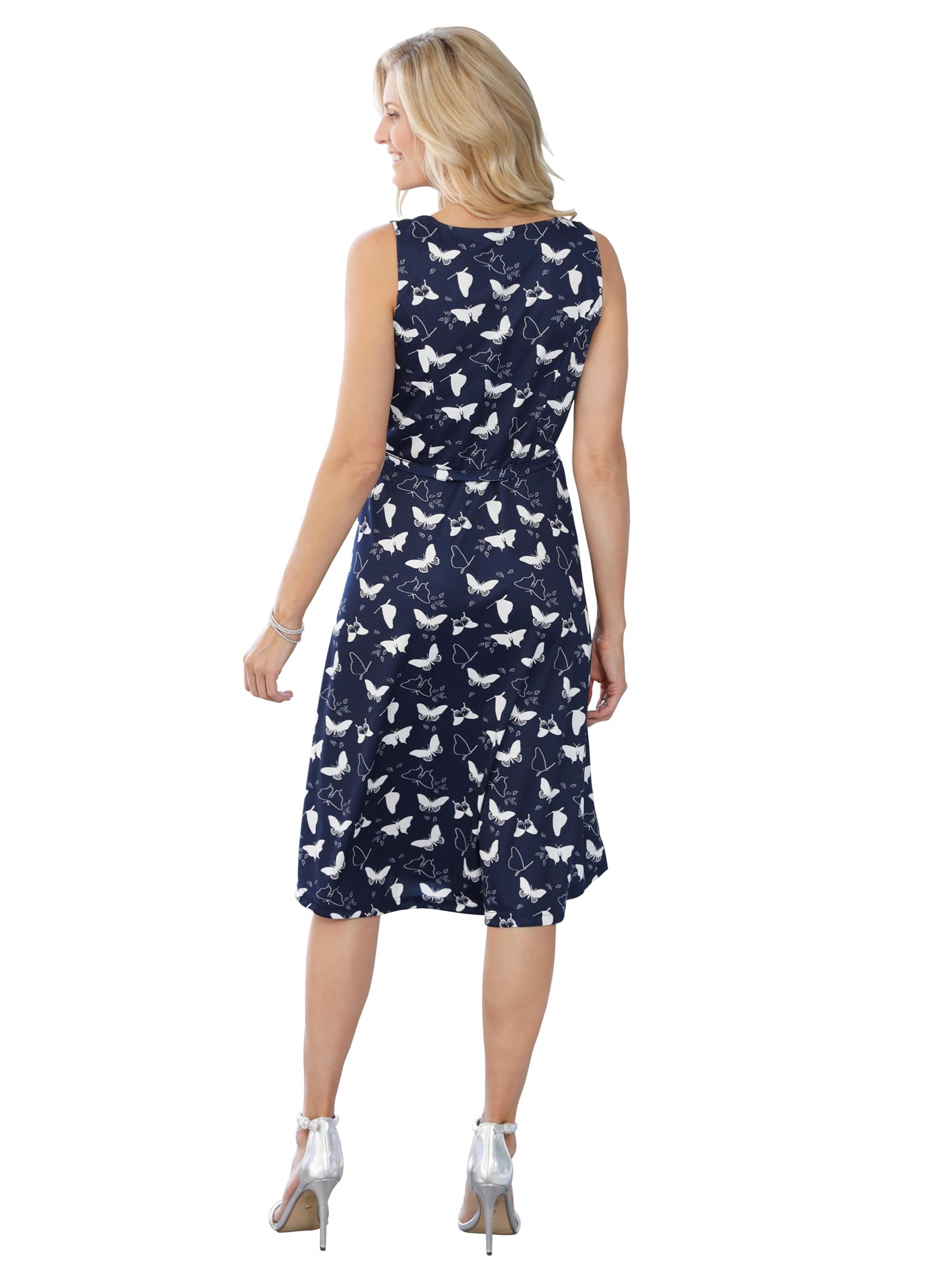 Kleid - marine-bedruckt