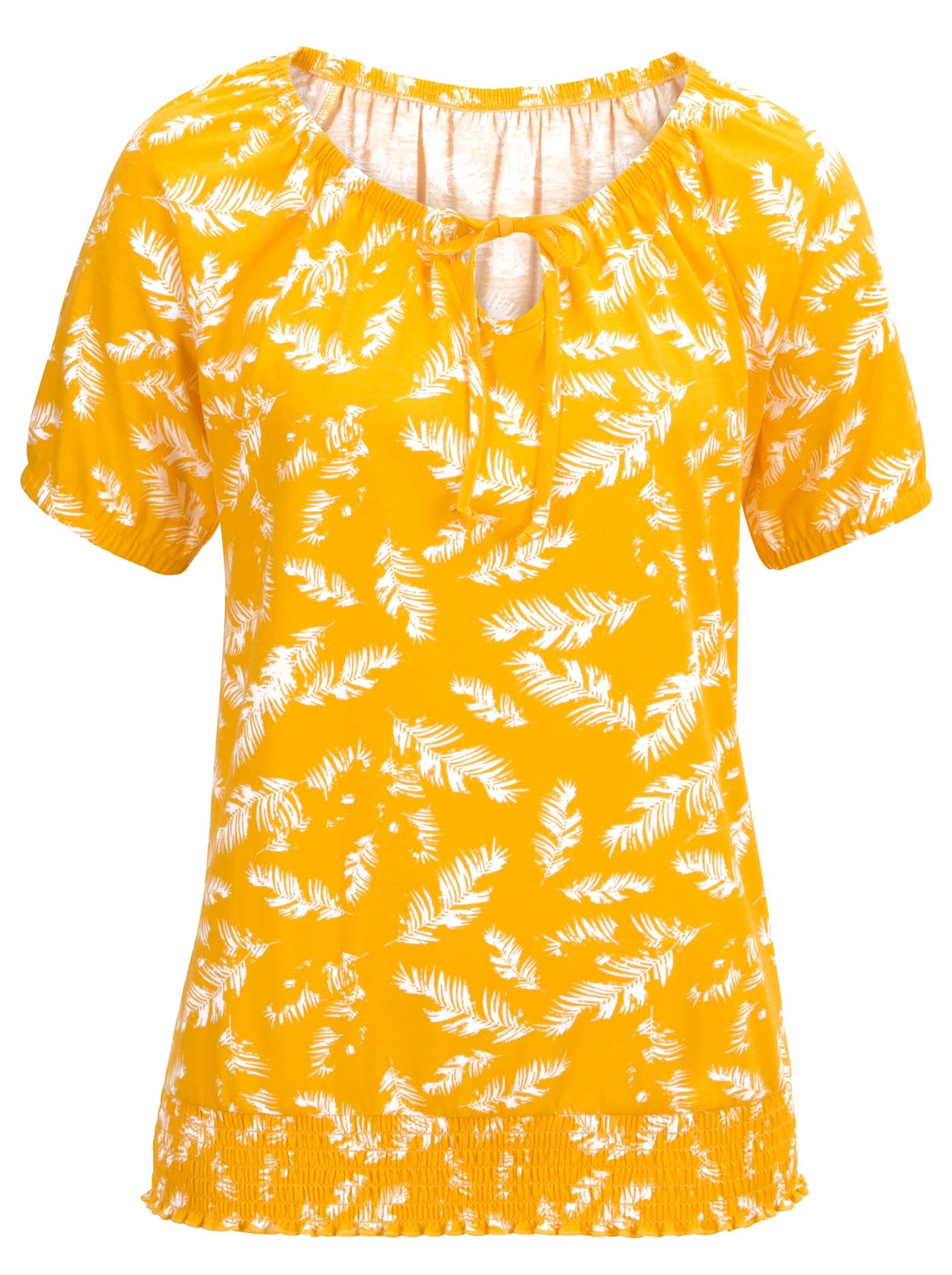 Shirt - gelb-gemustert