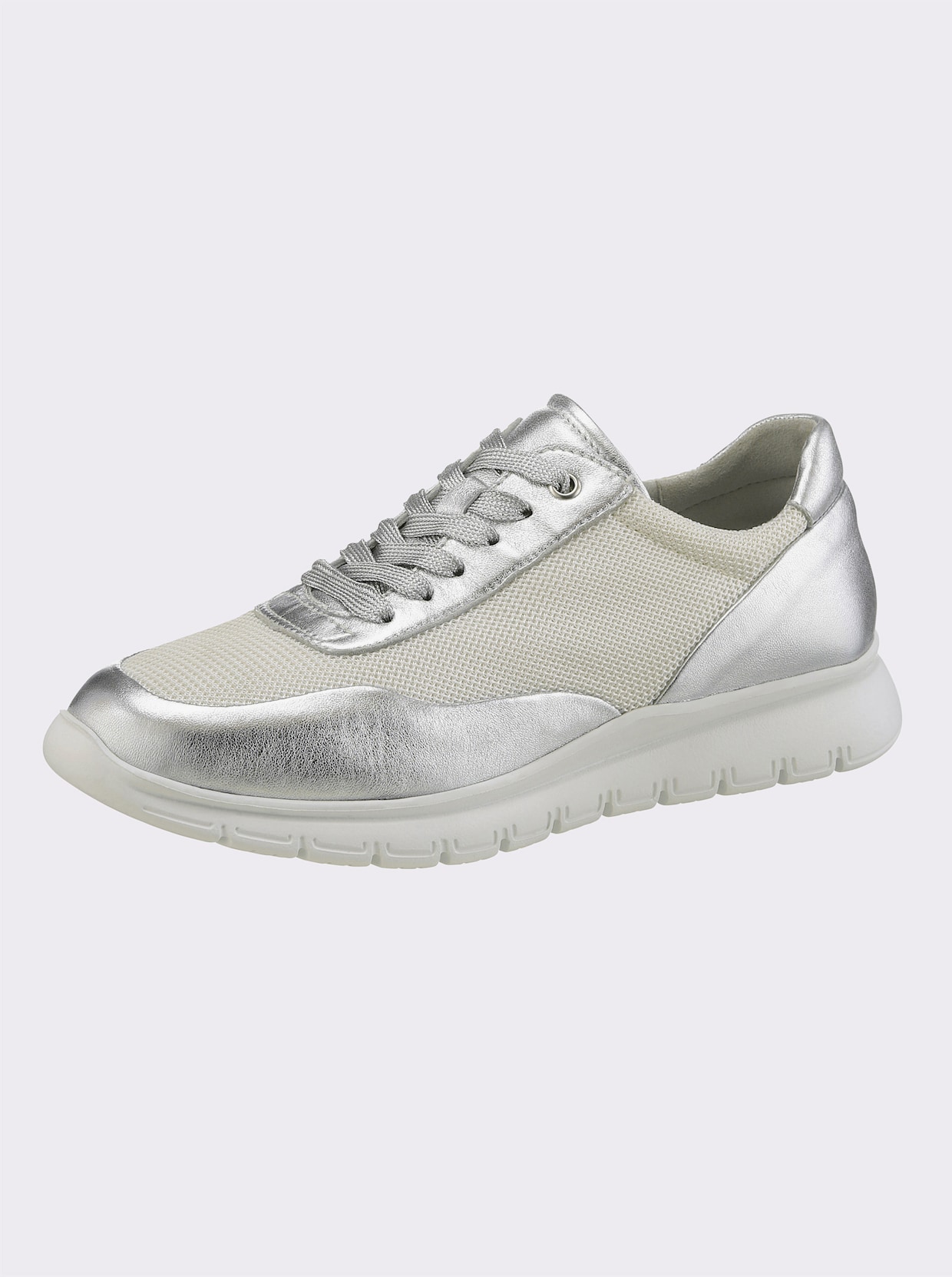 heine Sneaker - zilverkleur/wit