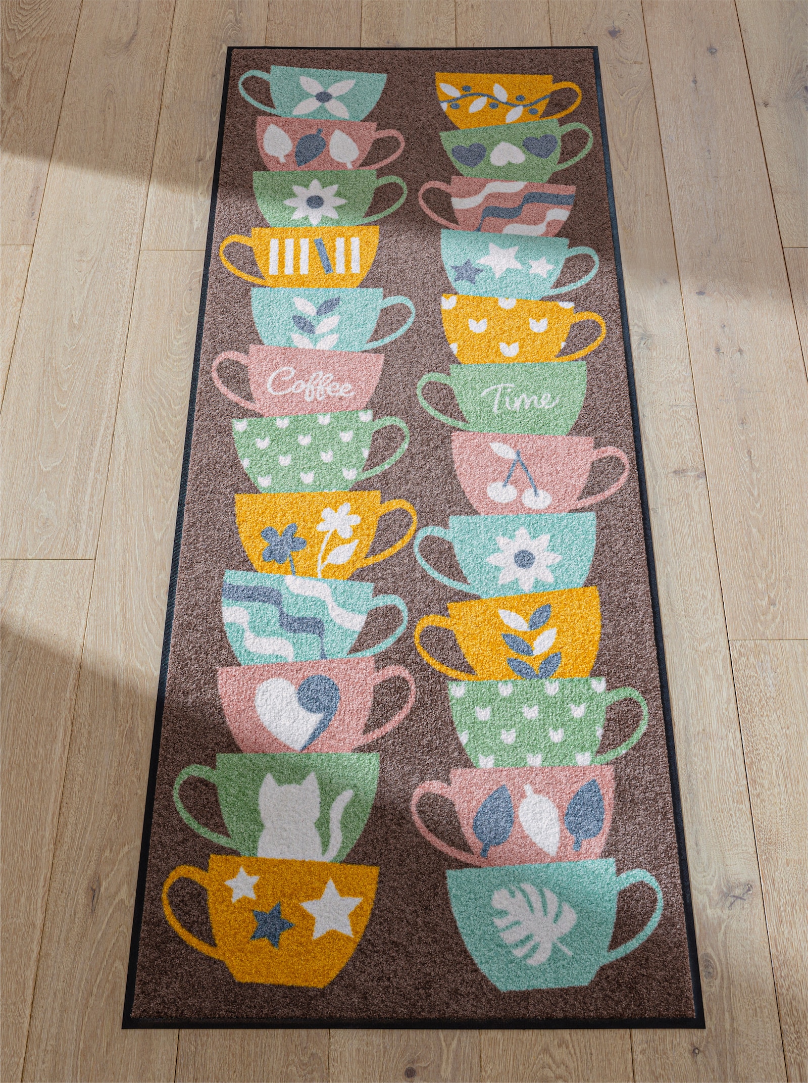 Salonloewe Fußmatte - taupe-bedruckt