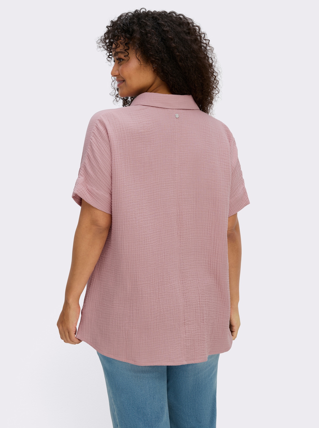 sheego Hemdbluse in Musselinqualität - hortensie