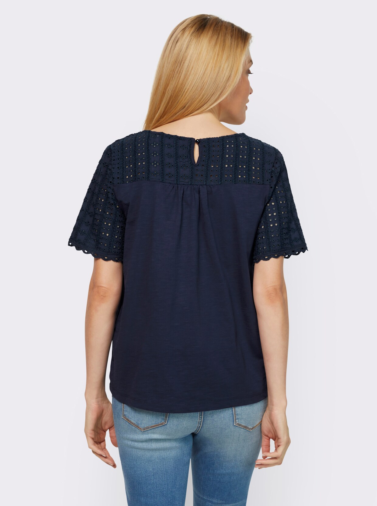 heine Shirt met korte mouwen - marine