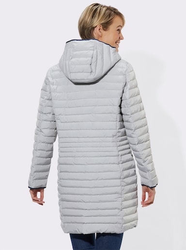 Steppjacke - silbergrau-meliert