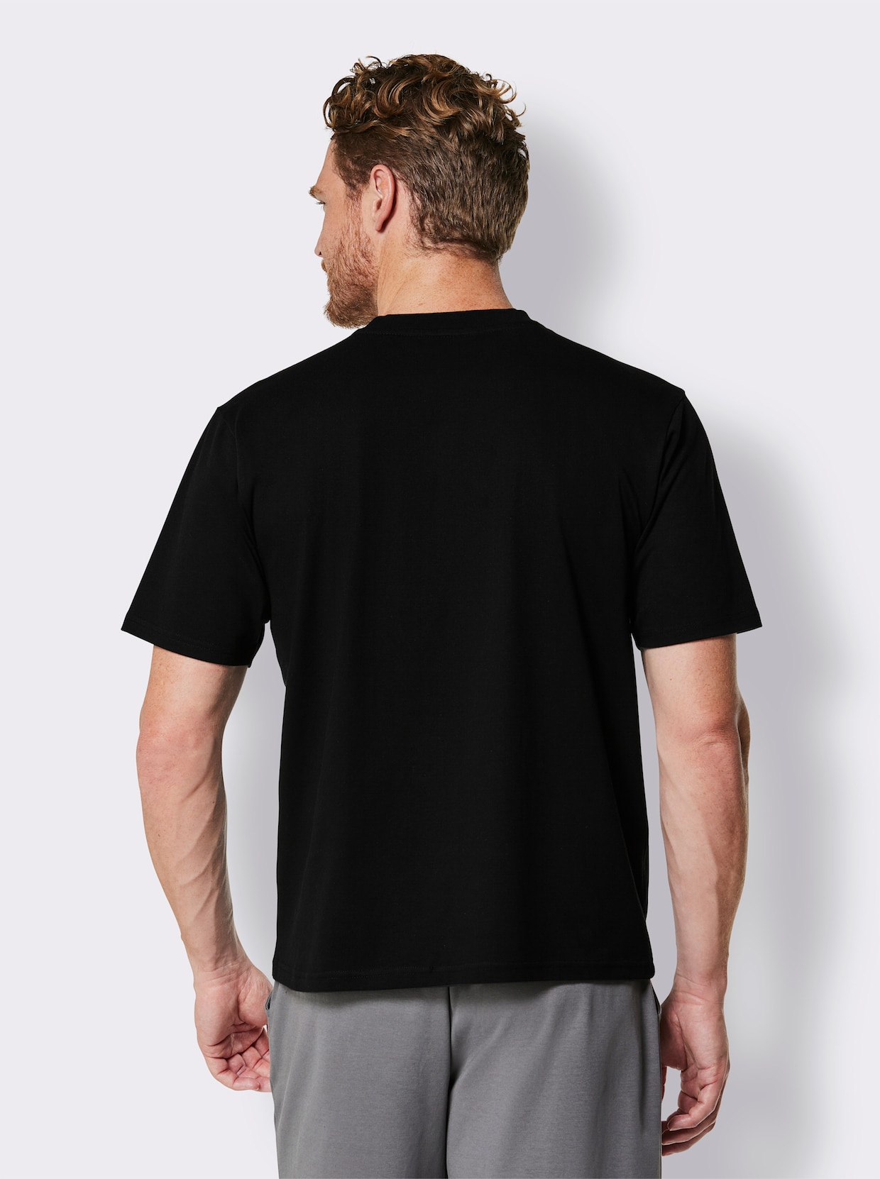 feel good Shirt - schwarz + dunkelrot