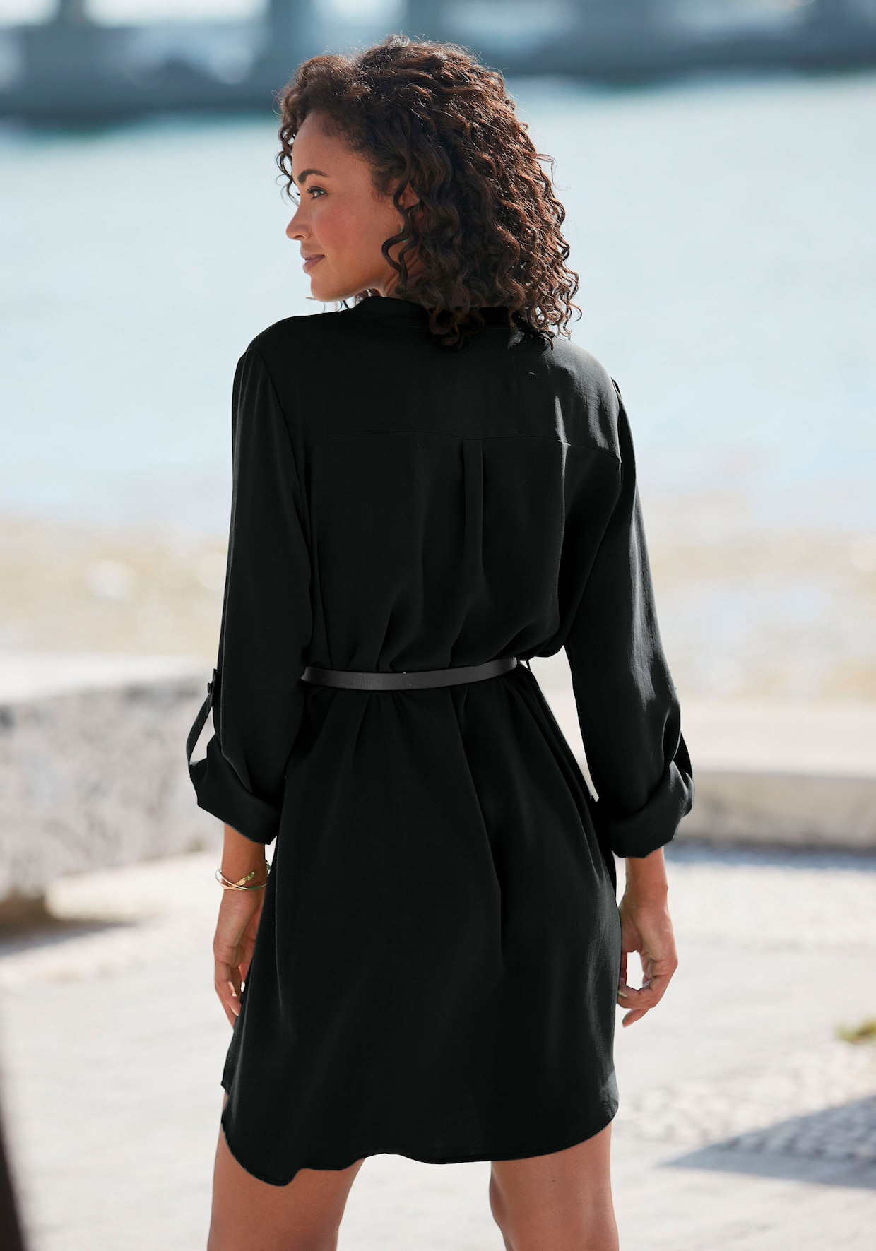 LASCANA Longline blouse - zwart