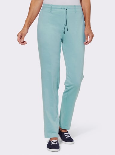 Jerseyhose mit Gürtelschlaufen - mint