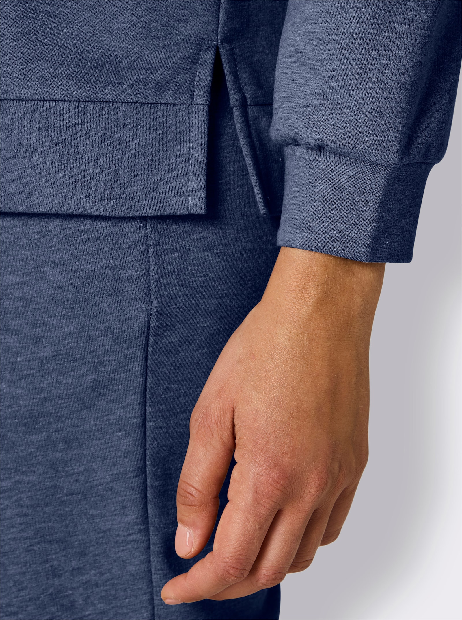 feel good Hausanzug - dunkelblau-meliert