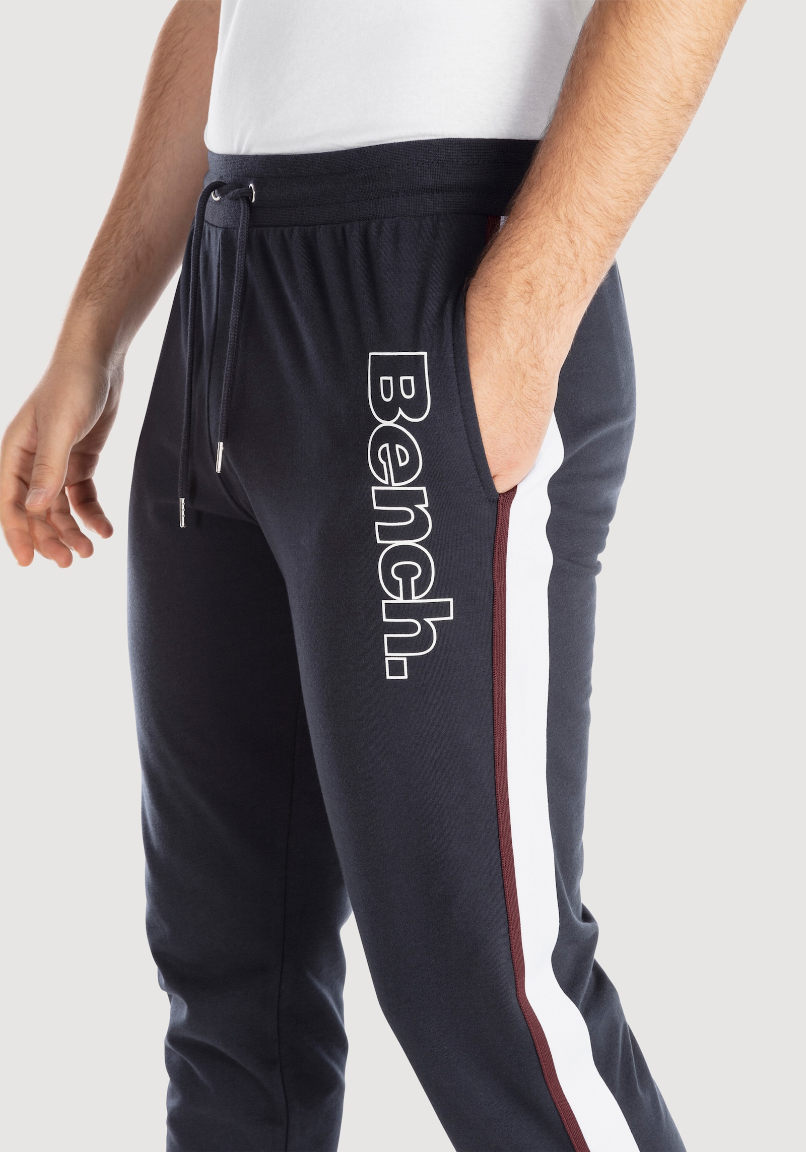 Bench. Loungewear Sweathose - navy-weiß