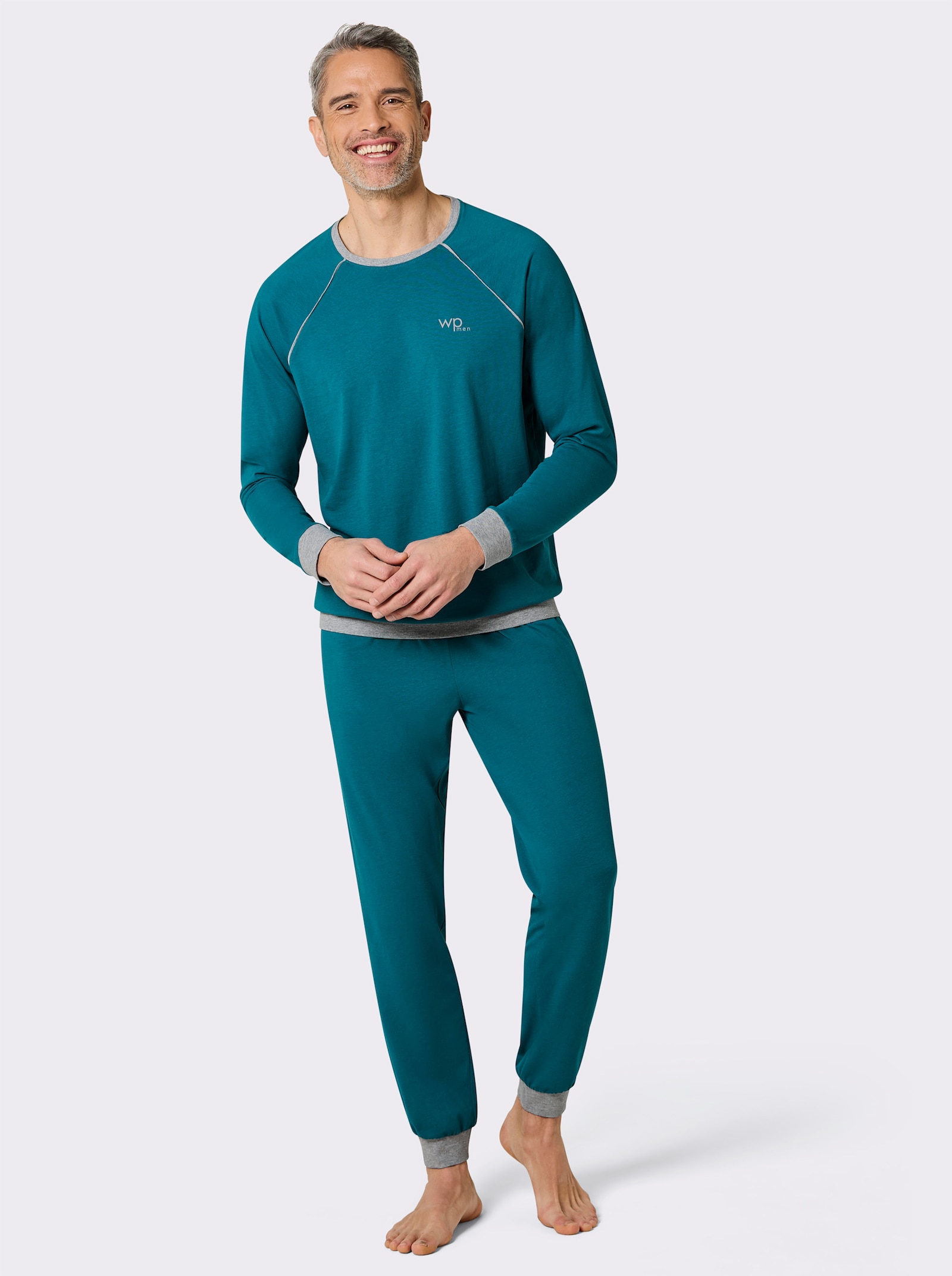 wäschepur men Schlafanzüge - marine + aquapetrol