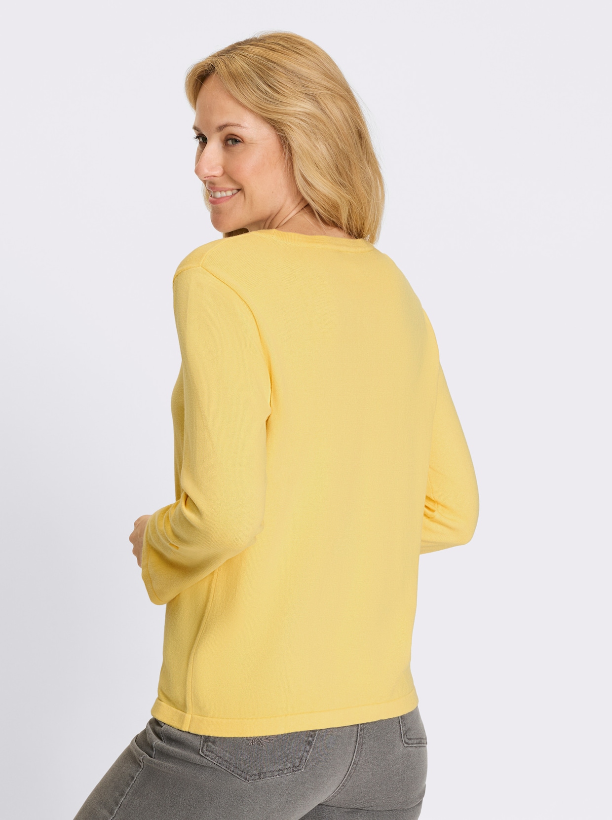 3/4 Arm-Pullover - zitrone