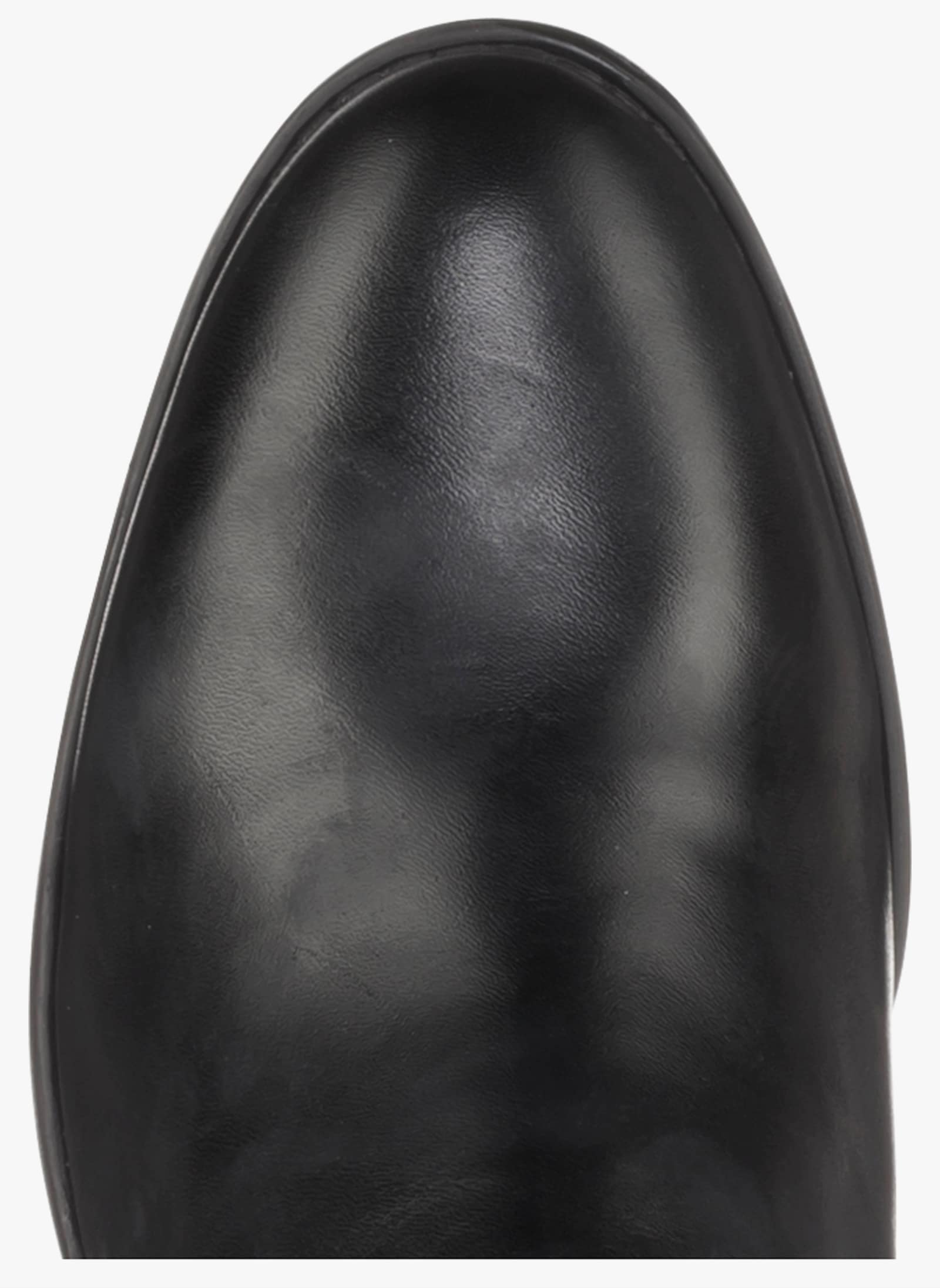 sheego Weitschaftstiefel aus Leder mit  Schnürung - schwarz