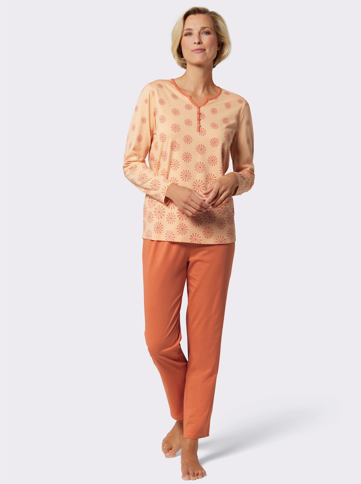 wäschepur Pyjama's - kalkmint + papaja