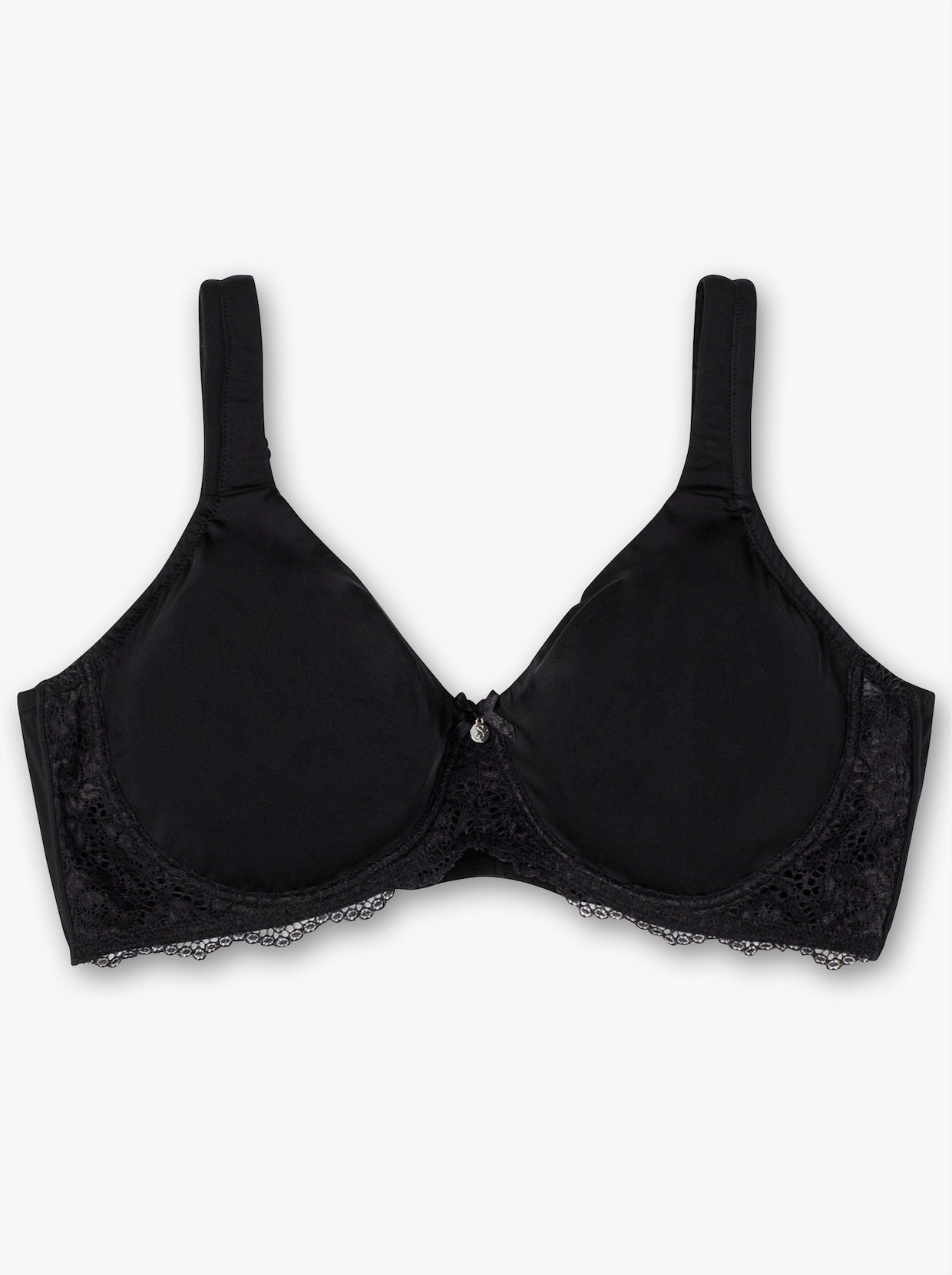 sheego T-shirtbeha met beugel - zwart