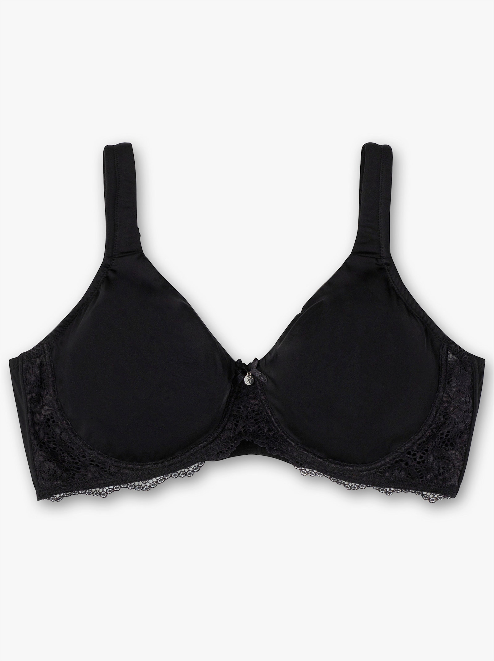 sheego Bügel-BH mit nahtlosen Cups - schwarz