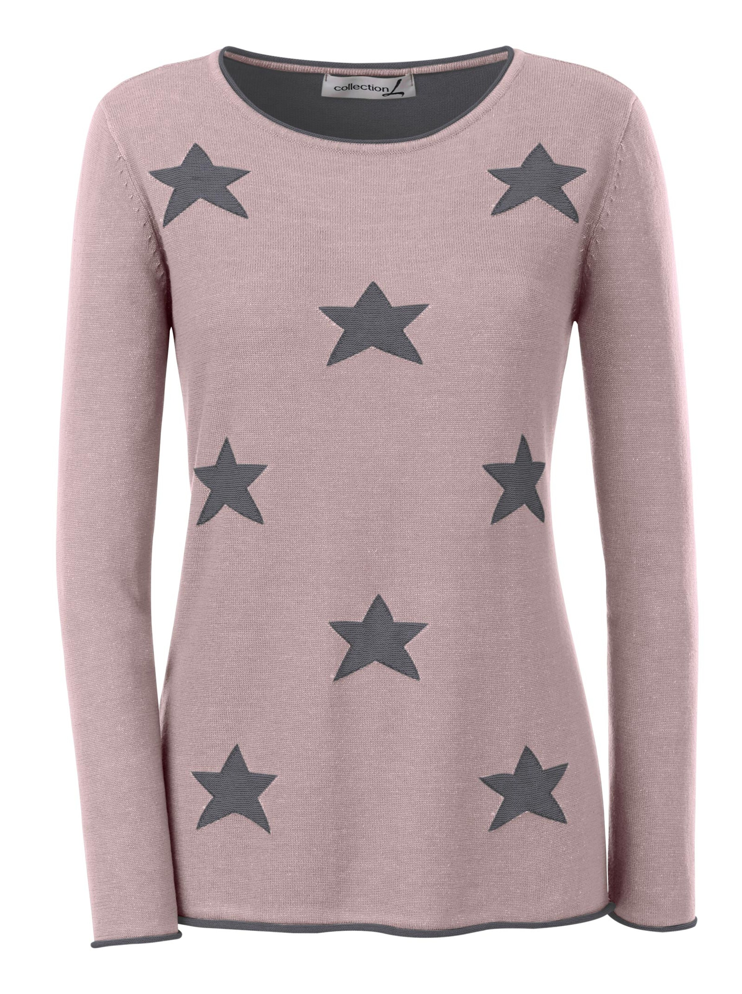 Collection L Pullover - altrosé-meliert