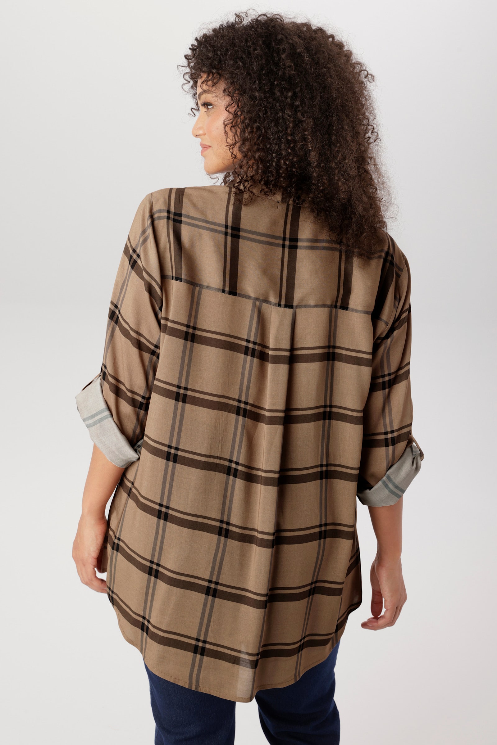 Aniston PLUS Karobluse - beige-kariert