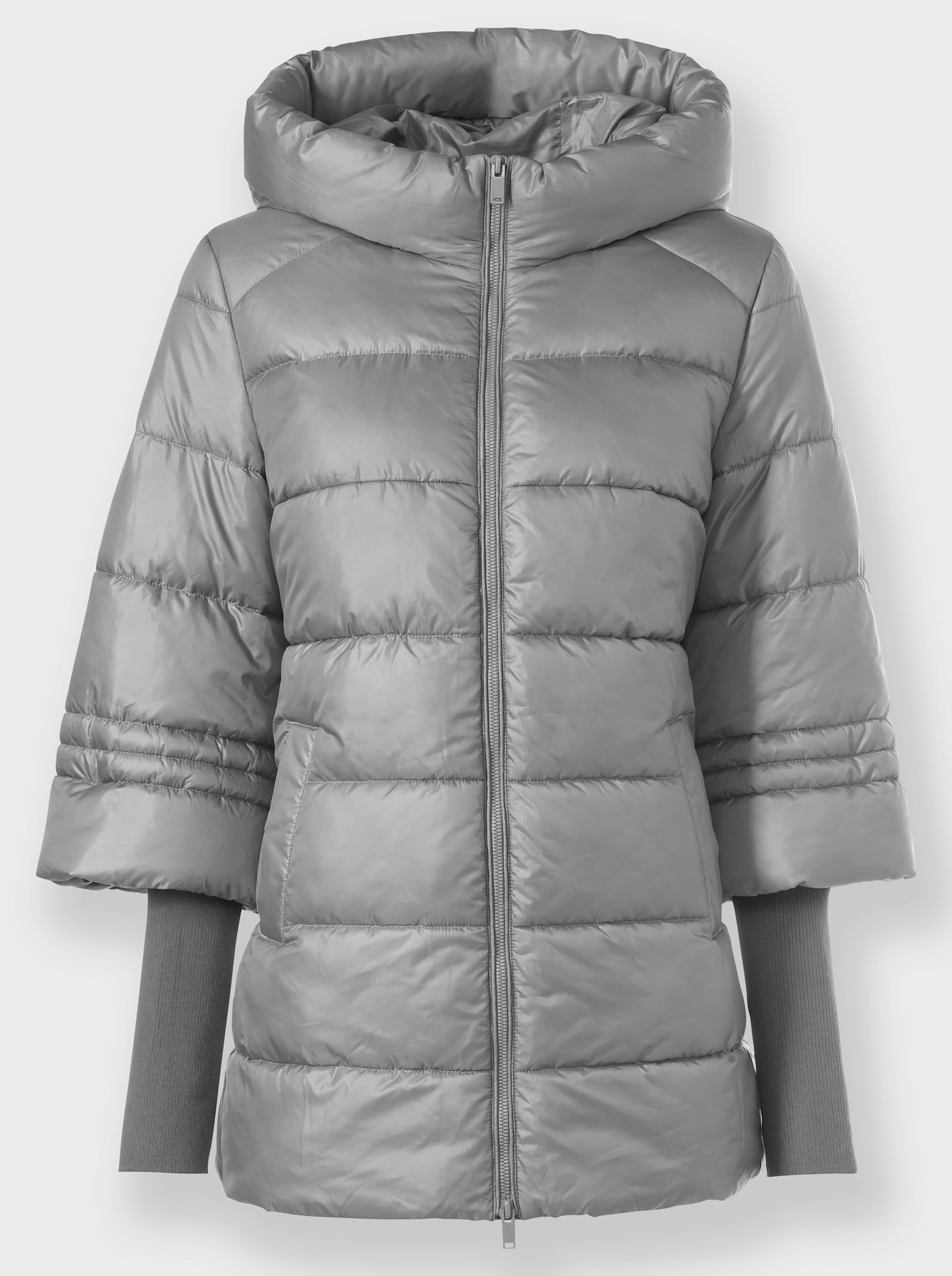 heine Steppjacke in 2-in-1-Optik - grau