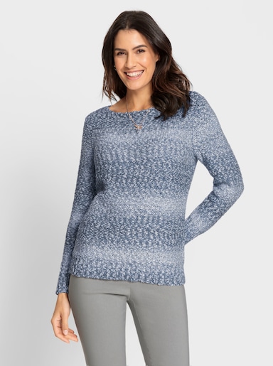 Pullover - bleu-meliert