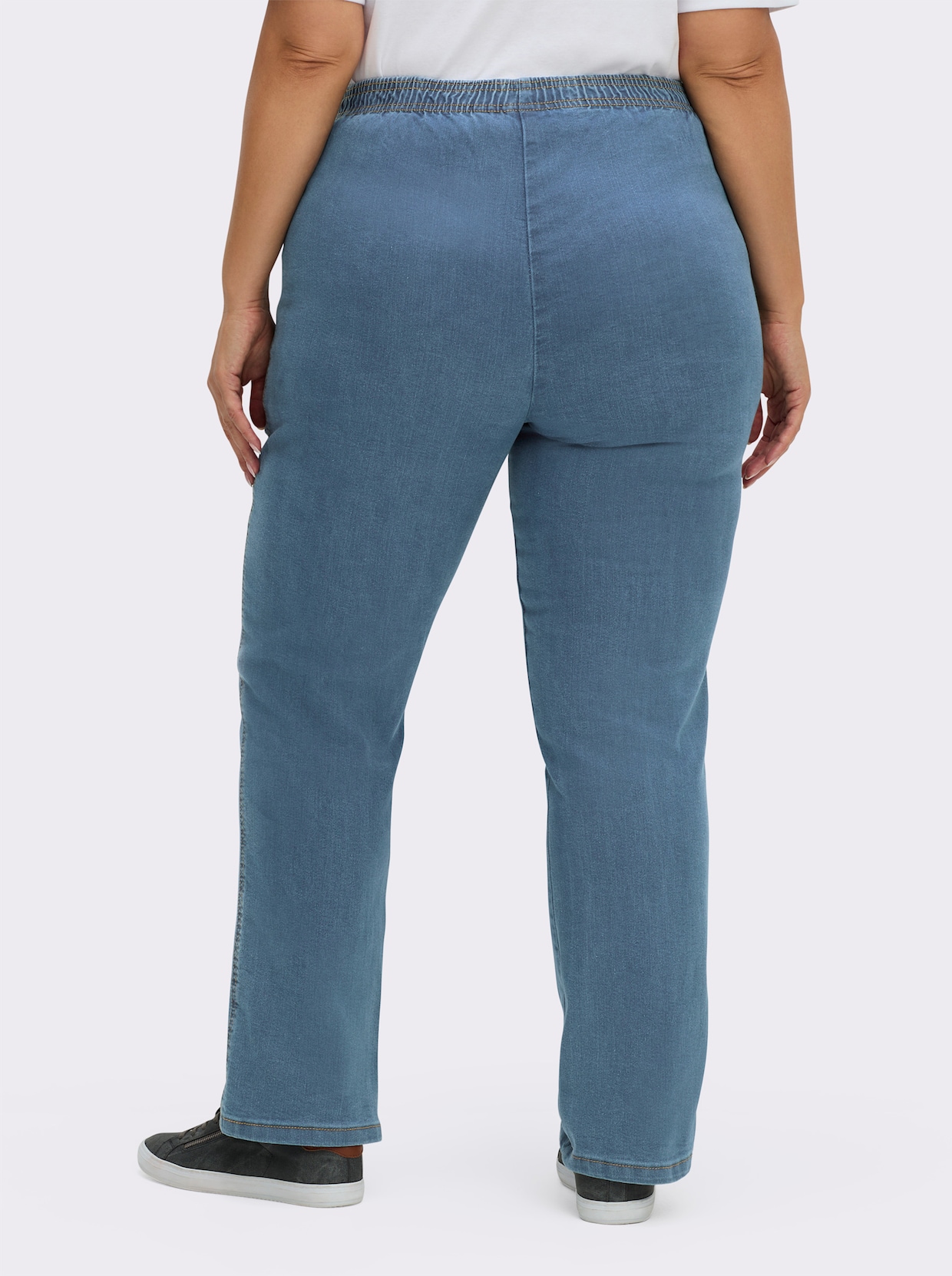 Stretch-Jeans - blue-bleached